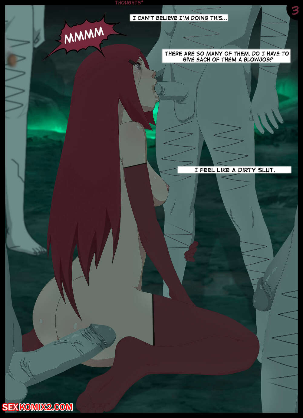 Naruto. Kushina. Stories on Halloween Night. KristoLin for sexkomix2.com page 4 full