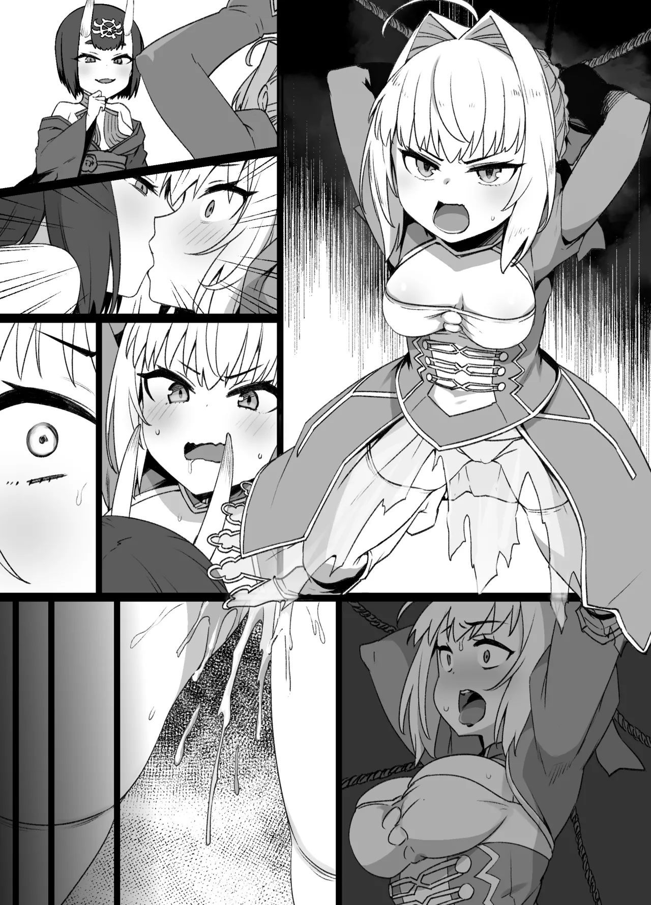 FGO酒呑童子×ネロ憑依漫画 page 4 full
