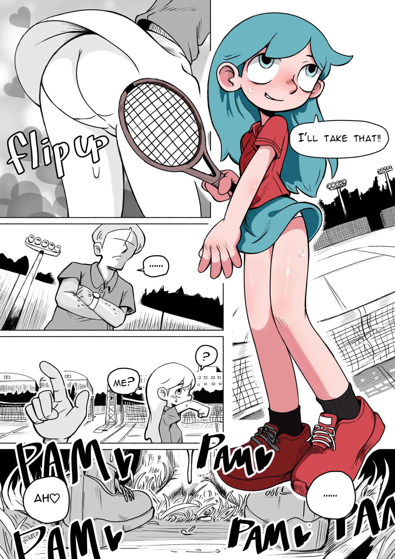 Hilda after tennis play page 1 full
