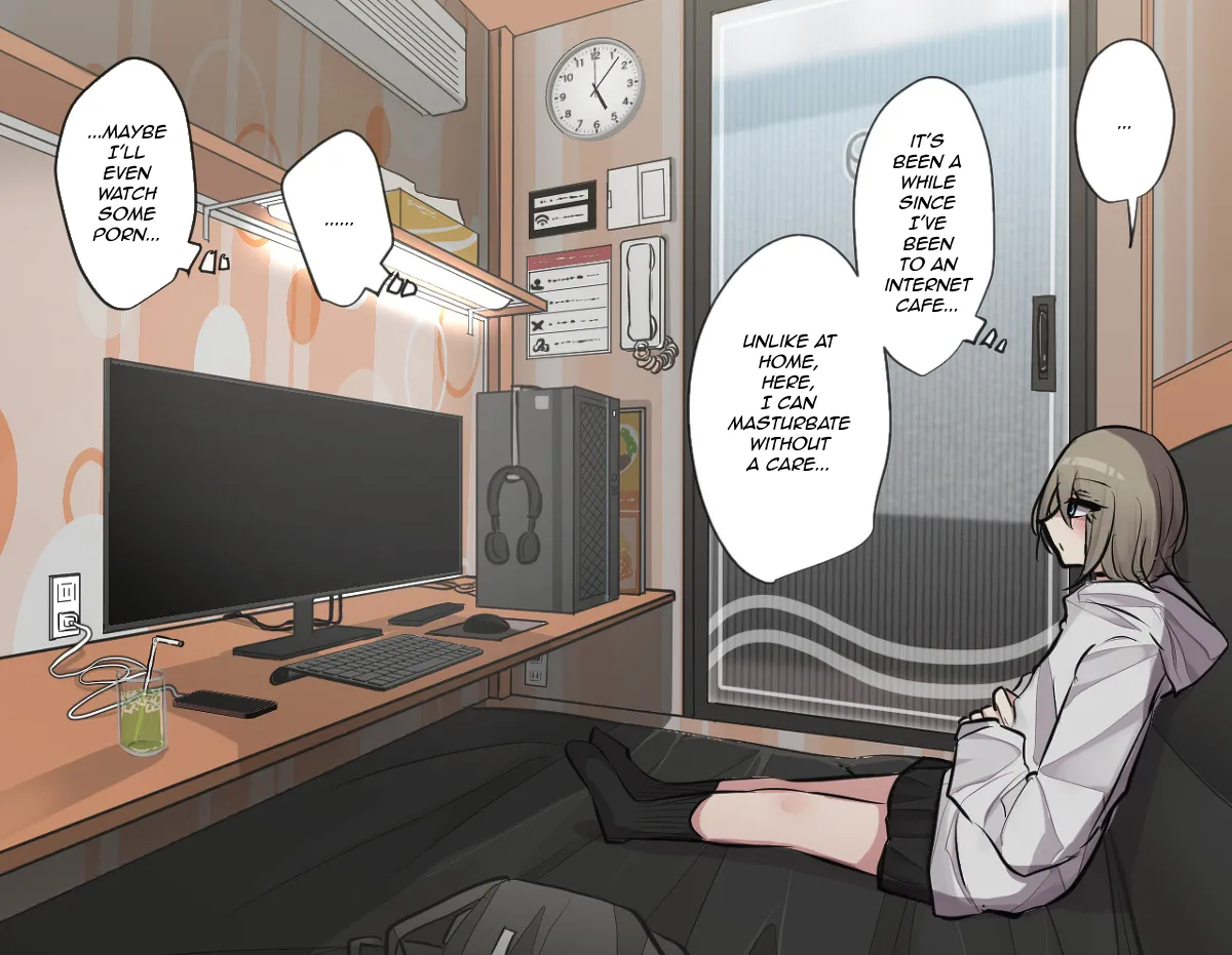 Best Friend-Chan Masturbating in an Internet Cafe page 2 full