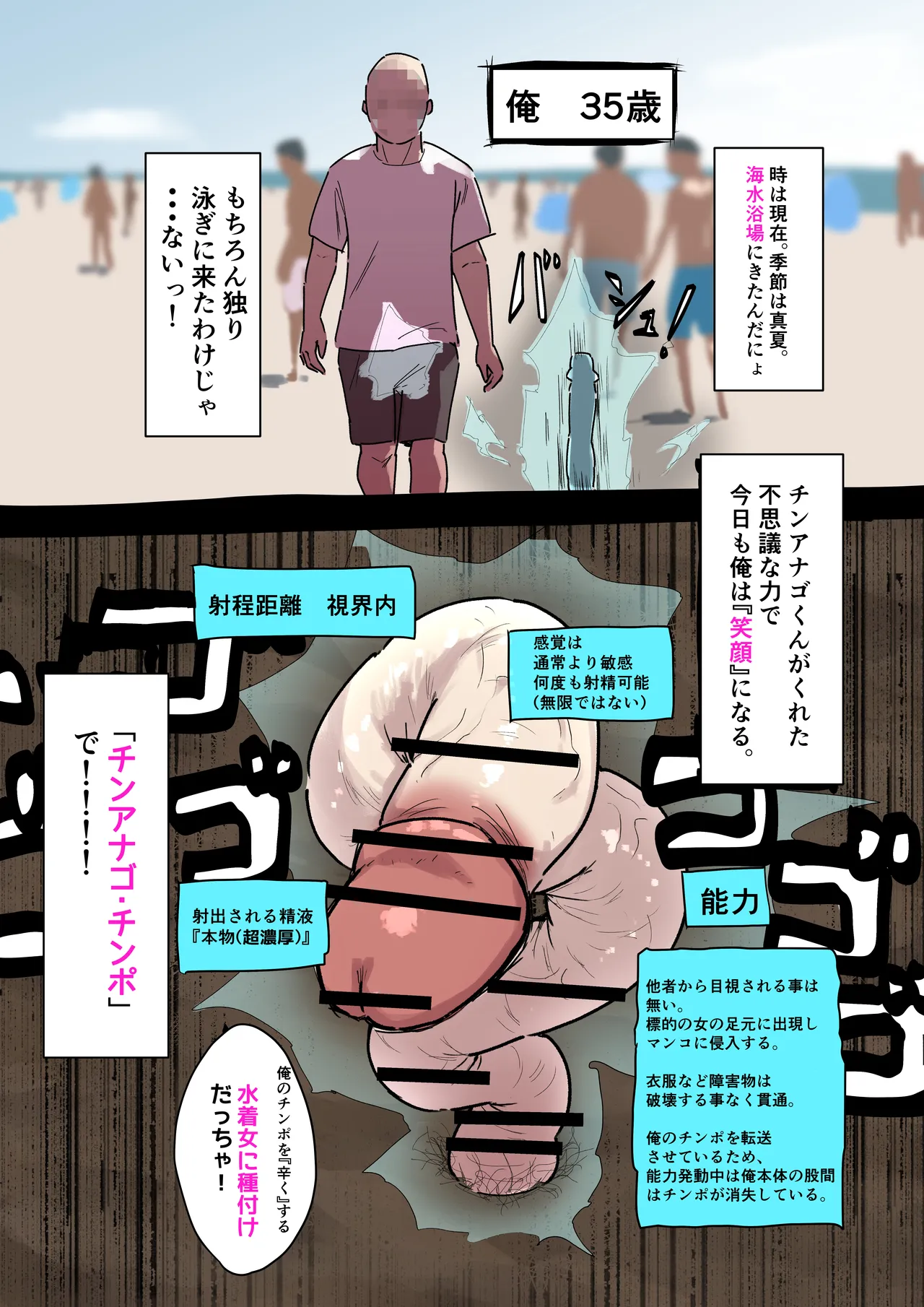 チンアナゴみたいなチンポを駆使して海辺の女10人に中出し page 3 full