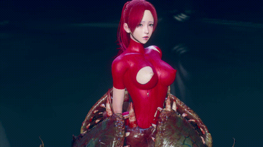 Vore Red Bodysuit page 1 full