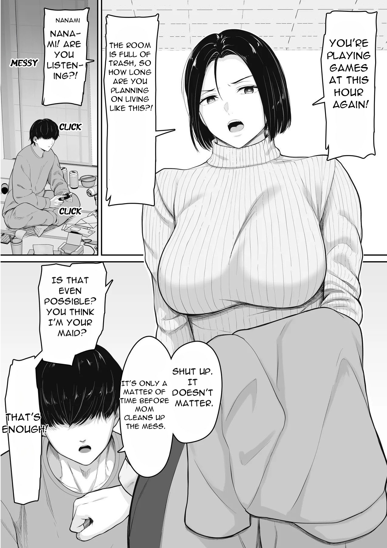 Kimottama Kaa-chan to Kenka Bakari no Neet no Ore ga Kaa-san ni Nakadashi shite kara Nakayoku natta Hanashi - A story about How I, A NEET Who Always Fought with My Gutsy Mother, page 4 full