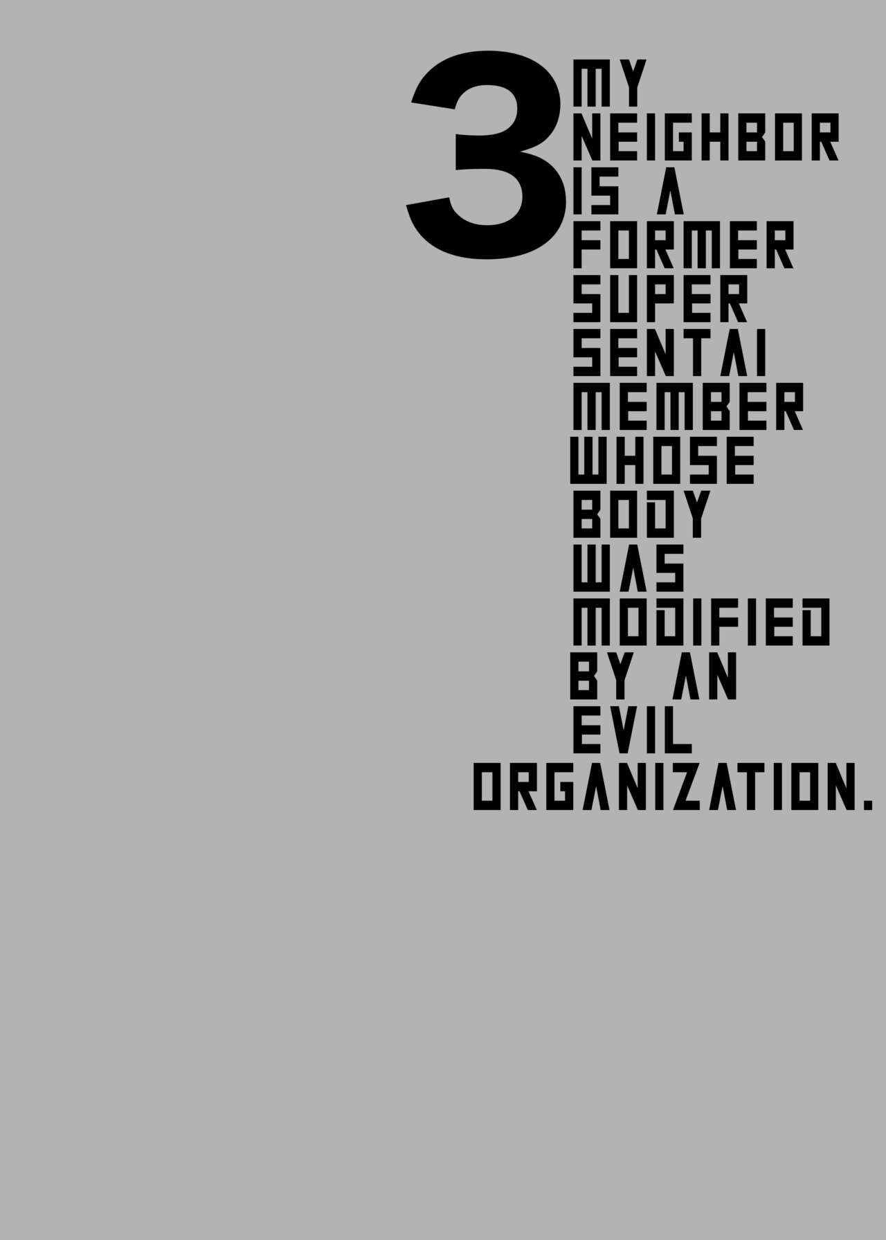 Otonari-san wa Yami Soshiki ni Nikutai Kaizou sareta Moto Seigi Sentai Member deshita 3 | My Neighbor is a Former Super Sentai Member Whose Body Was Modified by an Evil Organization. 3 page 3 full