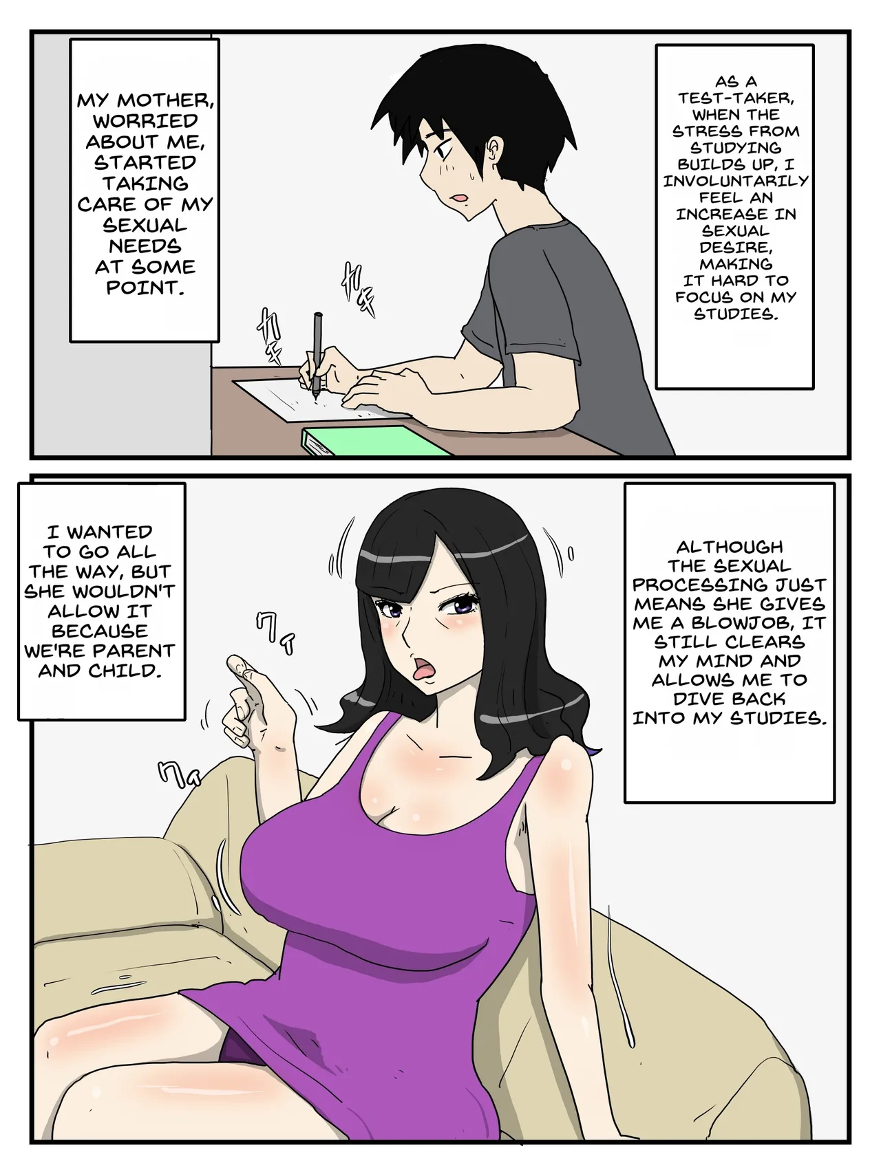 Haha no Seishori Fella no Tsuzuki wa Nakadashi Sex made Shitai page 2 full