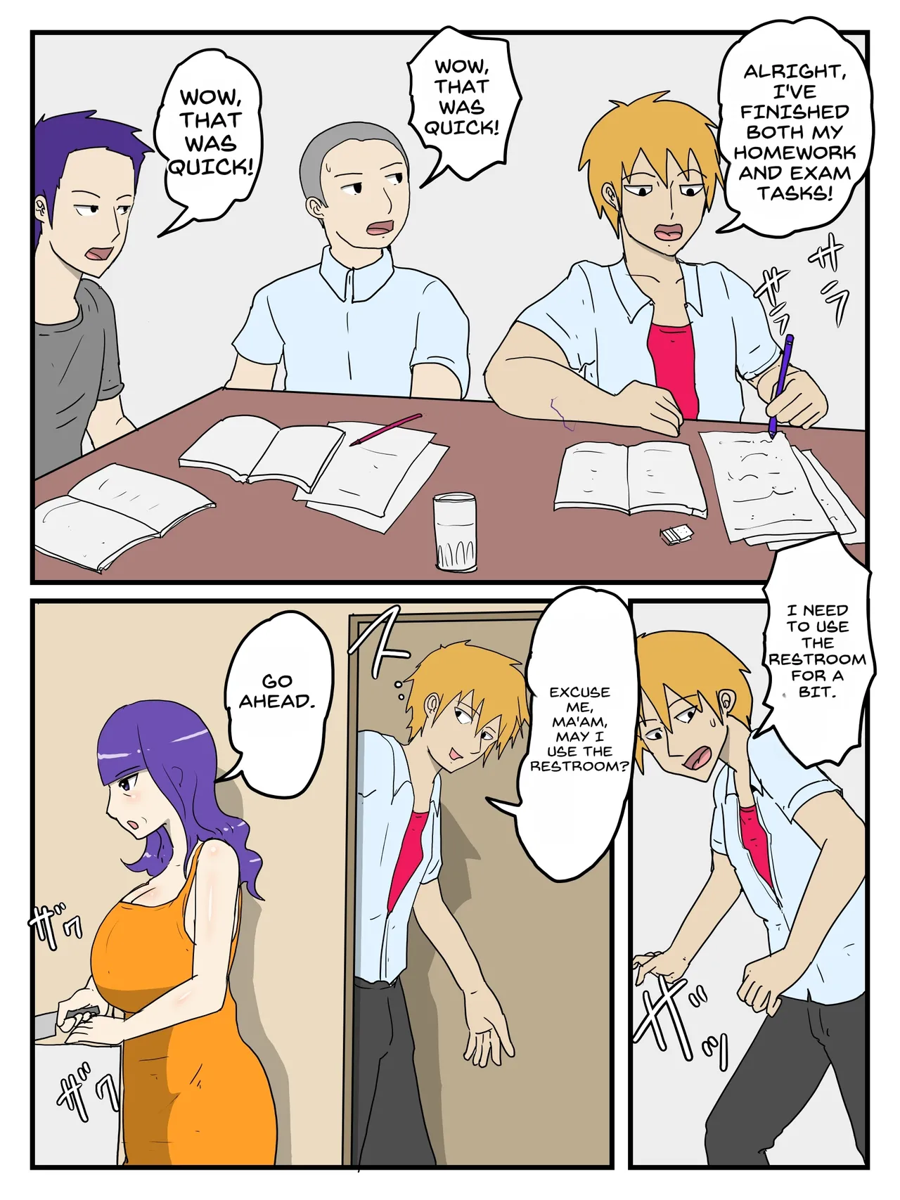 Haha no Seishori Fella no Tsuzuki wa Nakadashi Sex made Shitai page 9 full