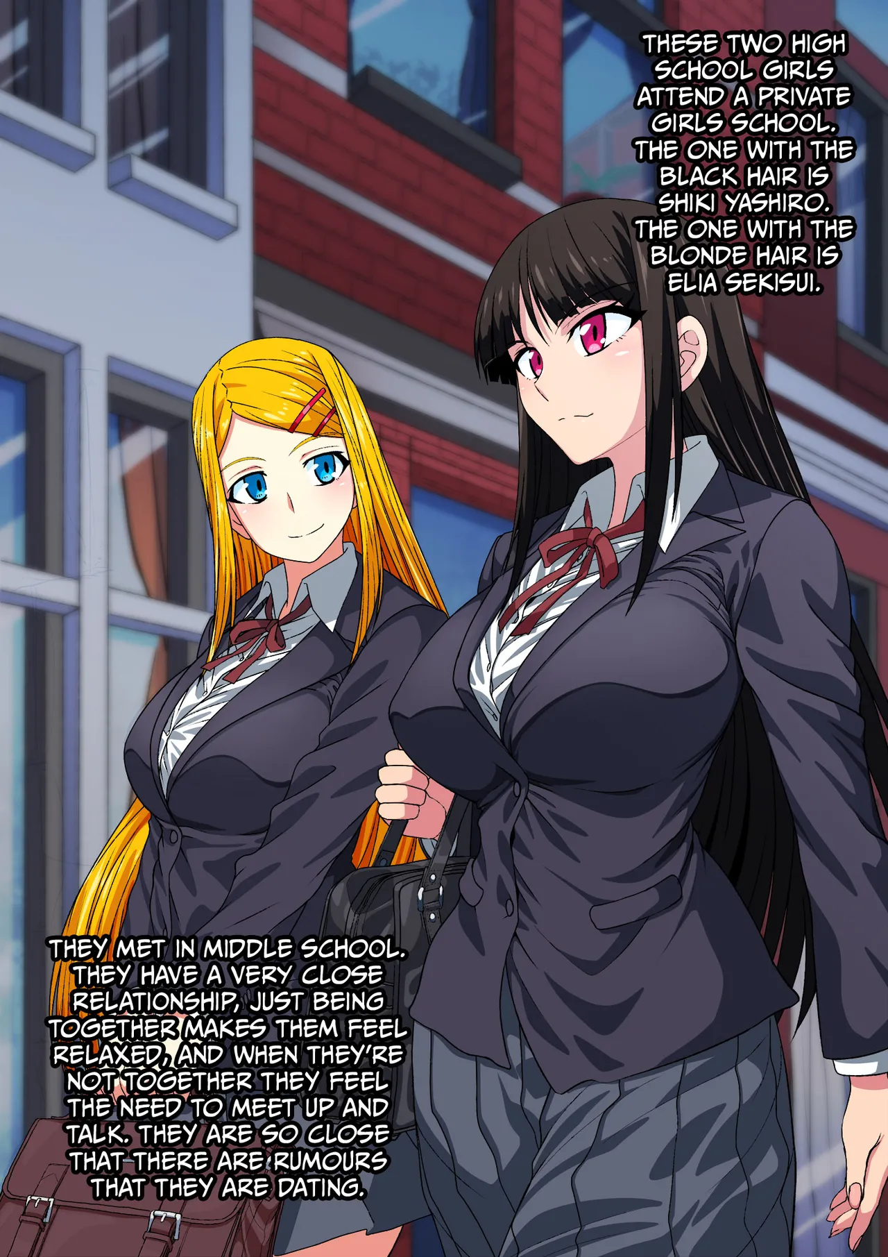 A Tale of Friendship Between Girls in School Uniforms  =TB= page 2 full