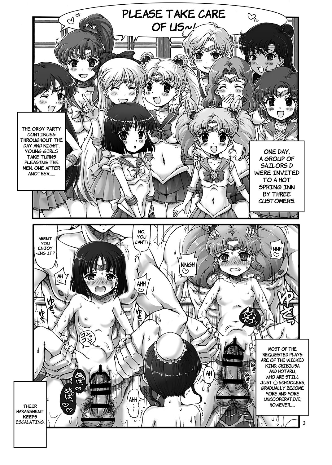 Sailor Delivery Health All Stars ~Chibikko Ame-foot Bu Nikutai Settai Hen~ page 3 full