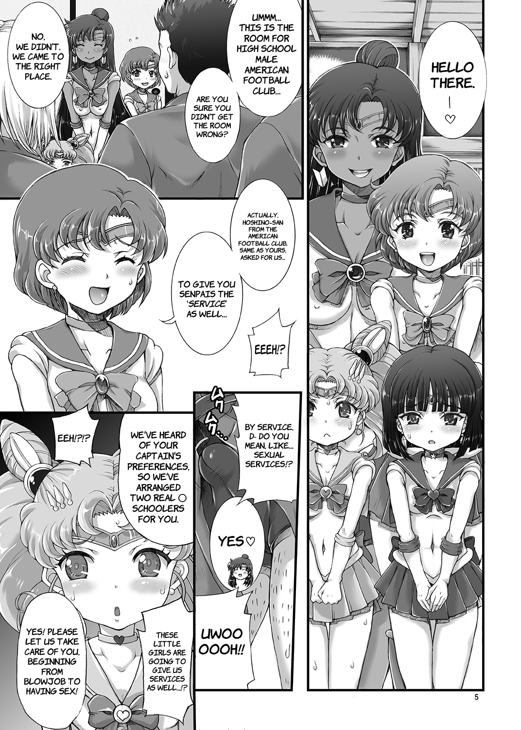 Sailor Delivery Health All Stars ~Chibikko Ame-foot Bu Nikutai Settai Hen~ page 5 full