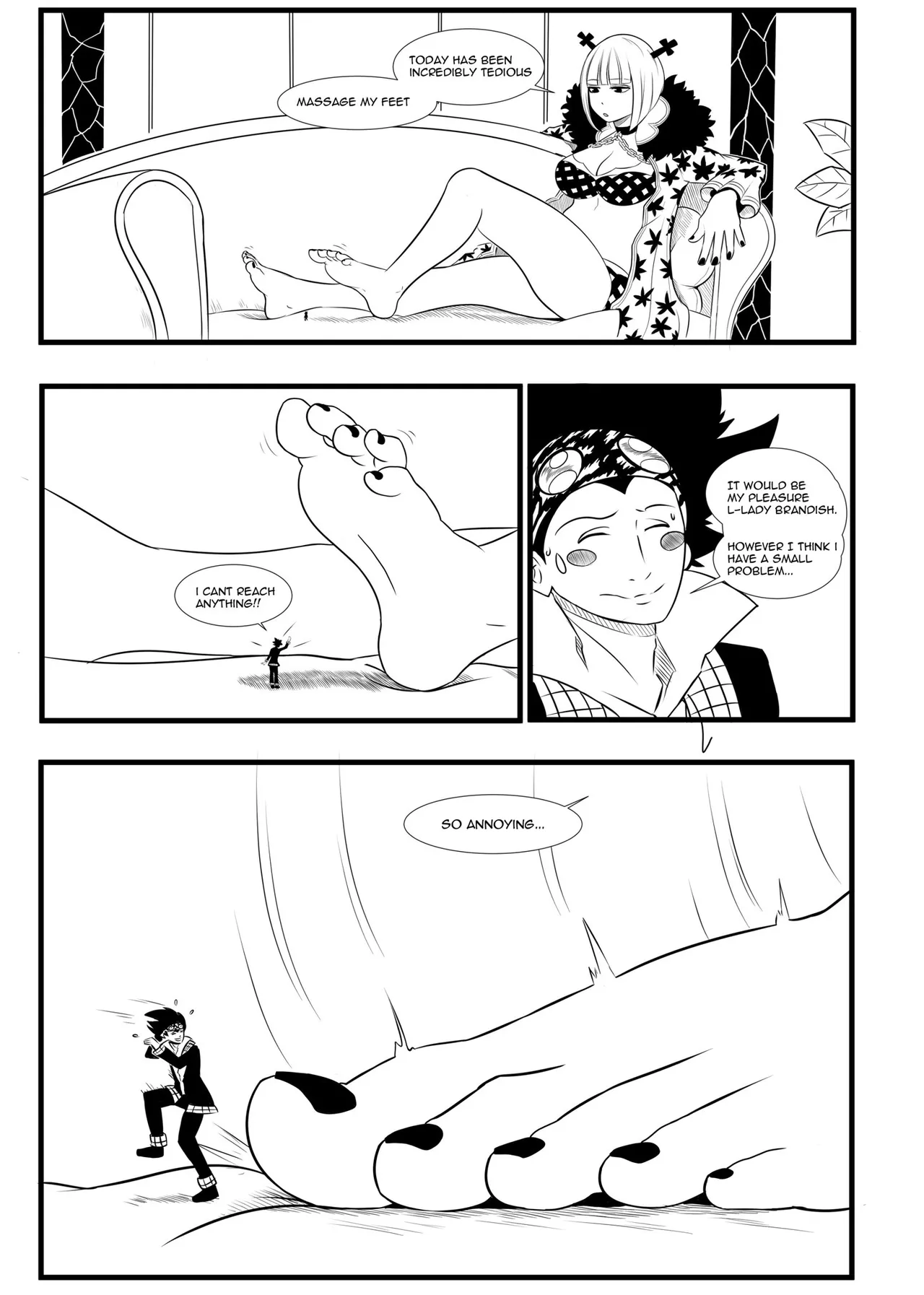 fairy tail brandish foot massage page 1 full