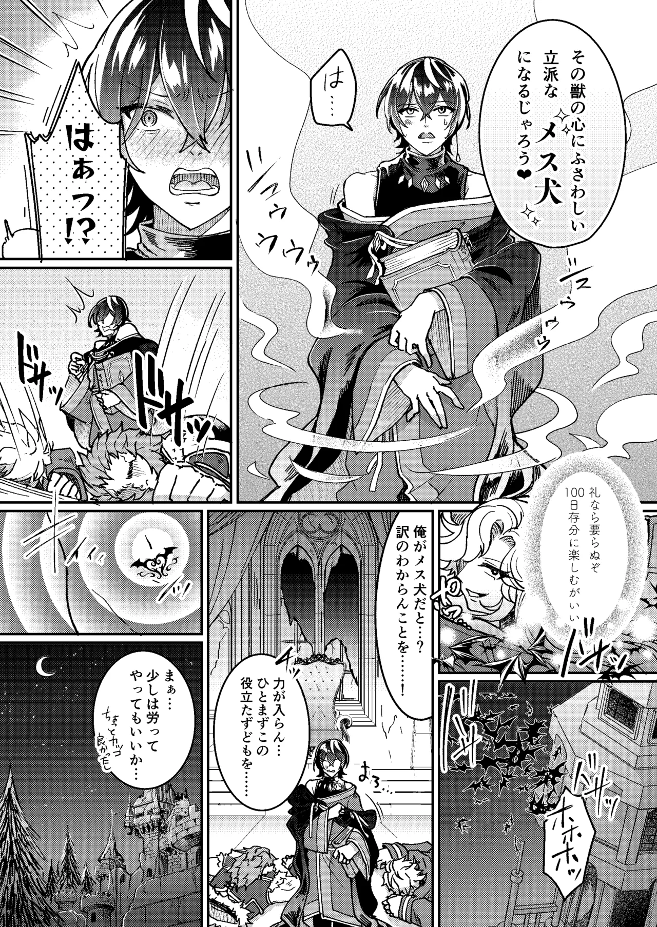 100日後にパーティーのメス犬オナホになる魔法使い page 9 full