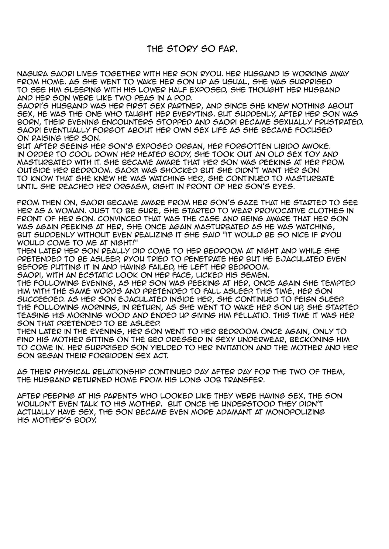 Kinjo Yuuwaku Musuko no Afureru Seiyoku o Nomihosu Haha Hen | Neighborhood Seduction ~Mother Drains her Son's Overflowing Sexual Desire~ page 2 full