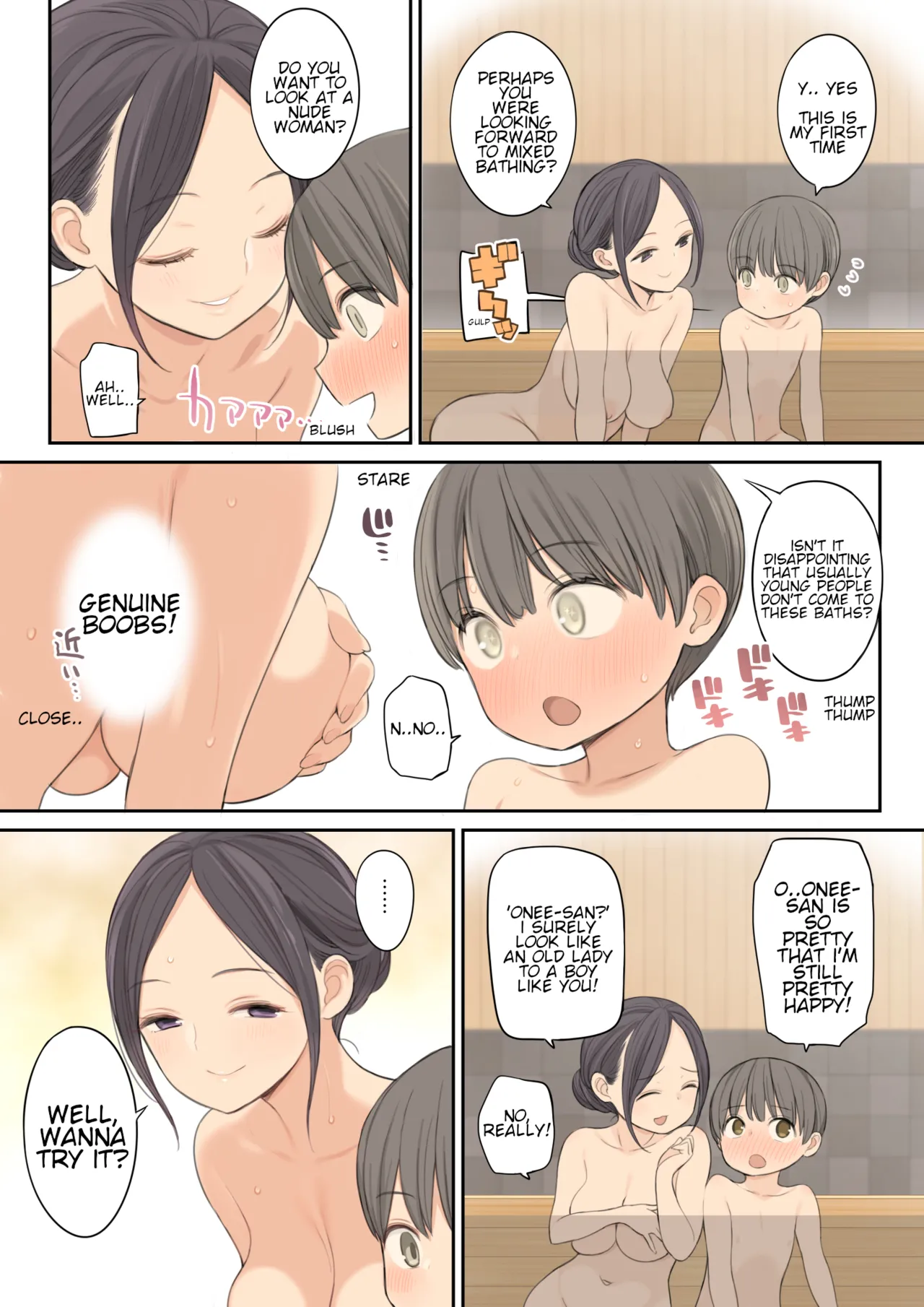 Story of how I came a lot with an older oneesan at the mixed hot spring bath page 7 full