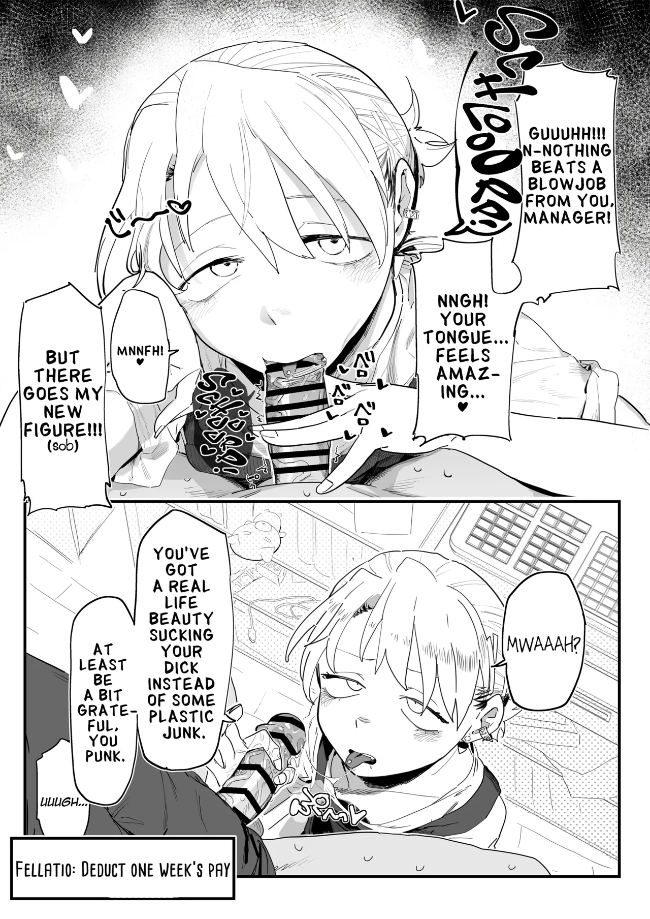 Tenchou ga Etchi na Koto to Hikikae ni Kyuryou o Kezuri ni Kuru !! | My Manager Docks My Pay In Exchange for Sexual Favors!!! page 9 full