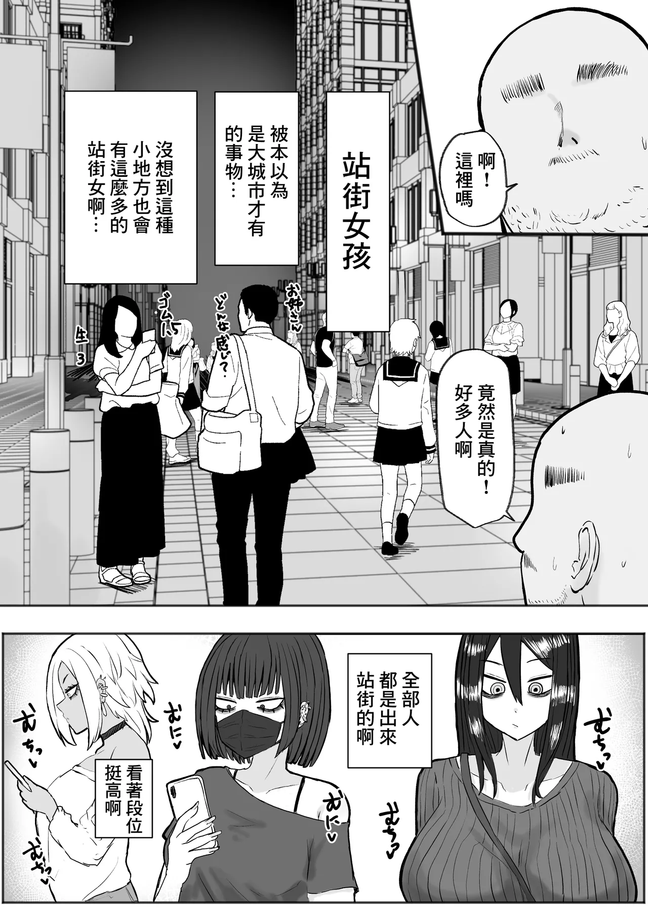 Tachinbo Kuro Gal Bitch to Dosukebe Pakopako Night | 站街黑皮辣妹碧池和淫蕩交媾之夜 page 4 full