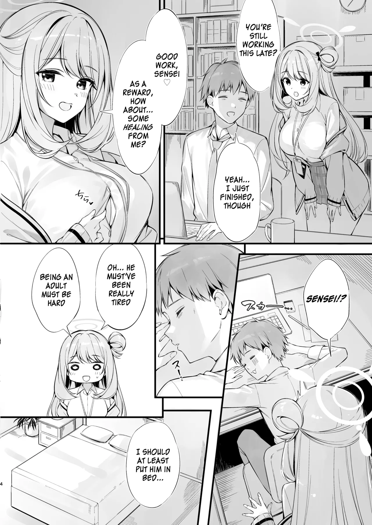 Sensei, Nechattan desu ka? Osocchattemo Ii desu ka? | Sensei, are you sleeping? May I assault you? page 3 full