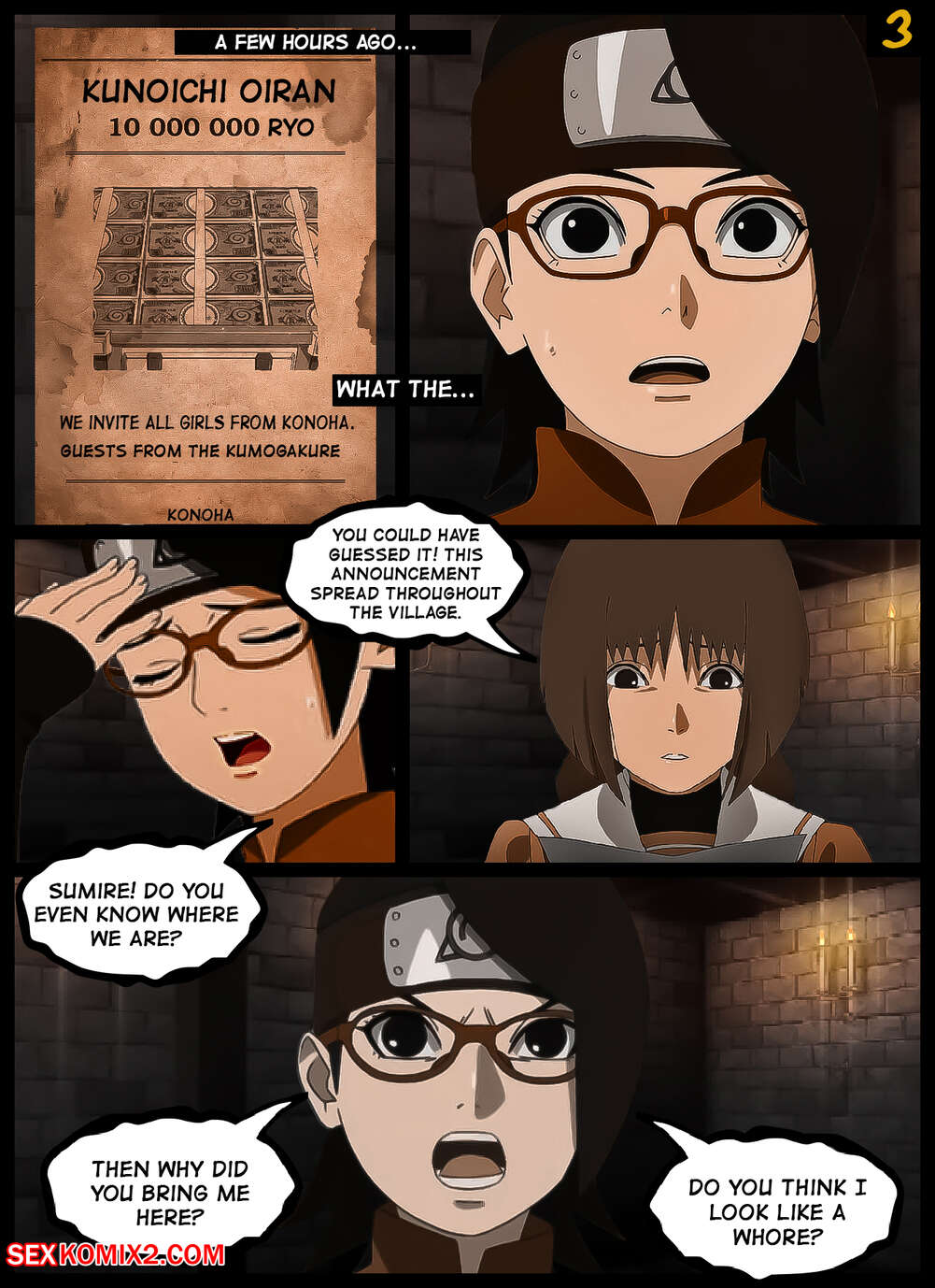 Naruto. Kunoichi Oiran. KristoLin for sexkomix2.com page 4 full