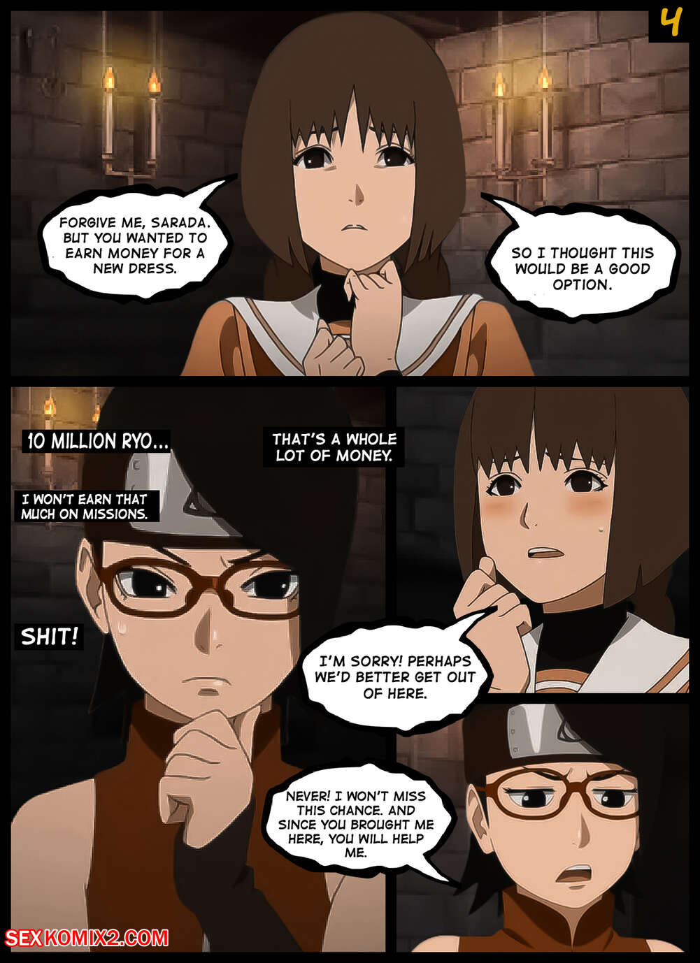 Naruto. Kunoichi Oiran. KristoLin for sexkomix2.com page 5 full