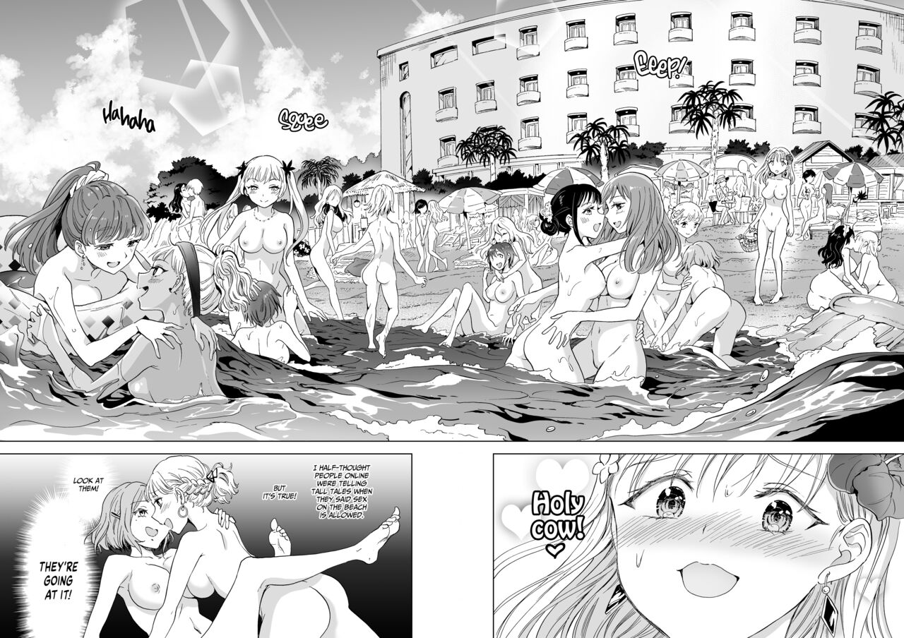 Happy Nudist Beach 2 - It's a Great Day for a Lesbian Orgy page 8 full