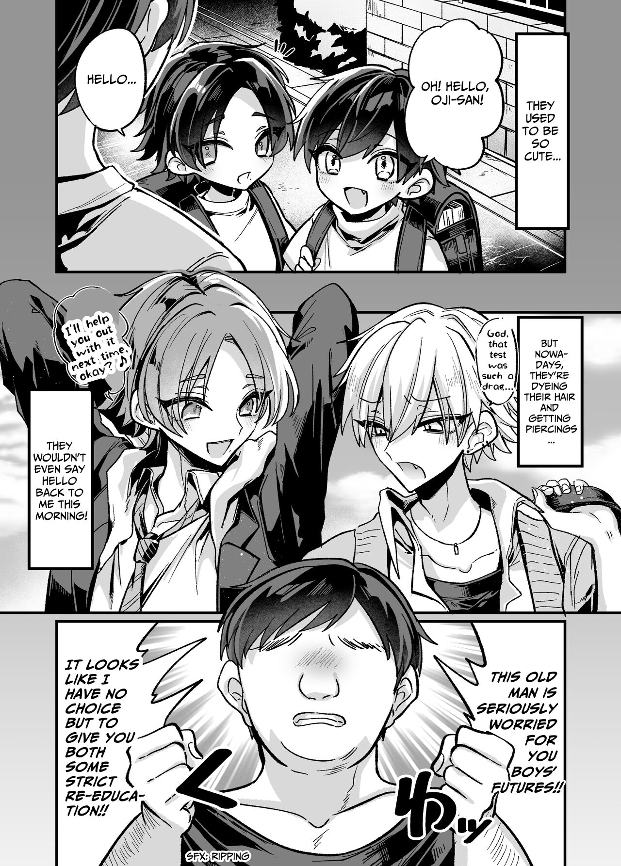 Old Man Thoroughly Re-Educates Two Close Friends Using An App page 3 full