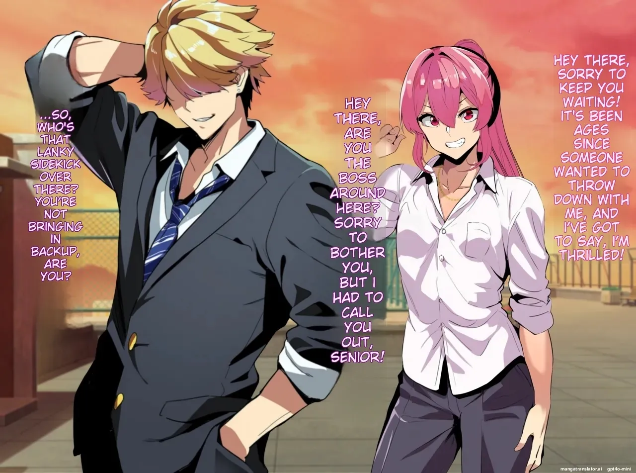 A female boy who lost a fight, a strong male who transferred schools, and a close female friend whom he admires is made to fall for him page 10 full