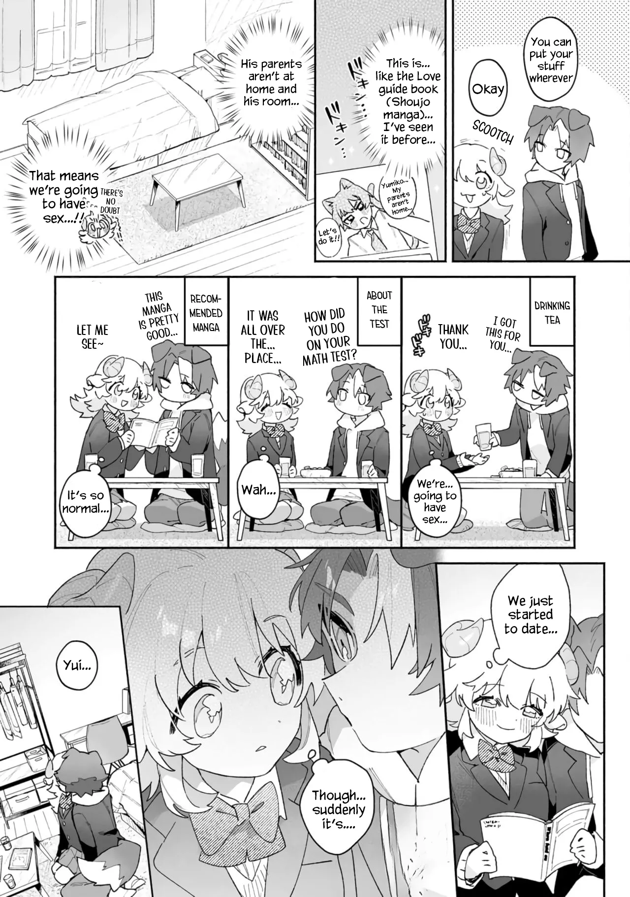 Hitsuji-chan wa Shoujo Manga Mitai na Koi ga Shitai! | Sheep Wants Love like in a Shoujo Manga! page 8 full