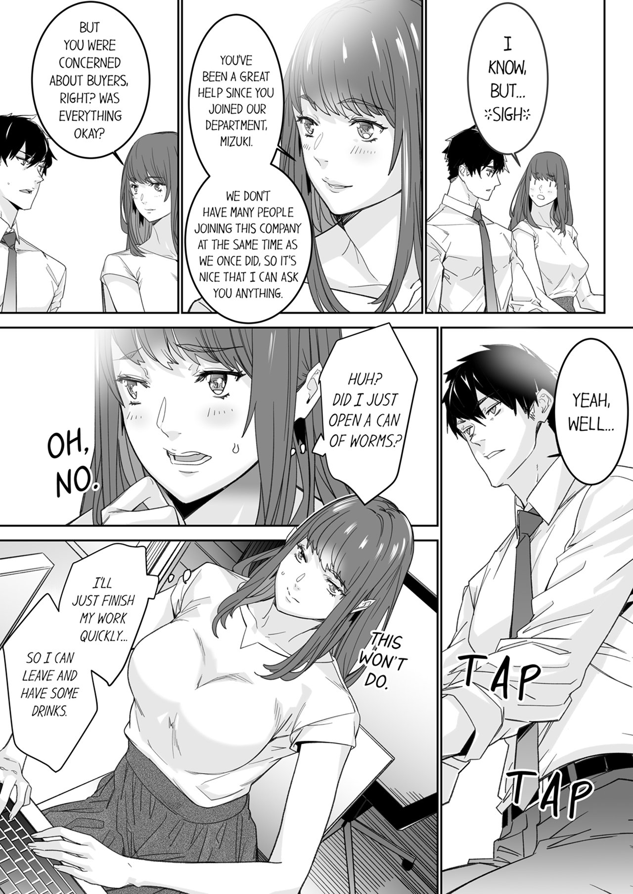 "Koitsu no SEX, Do-S Sugi...!" Shuuden Mae, Zetsurin Douki no Hageshime Piston 1 | Intense Sex with My Peerless Colleague Before the Last Train 1 page 5 full