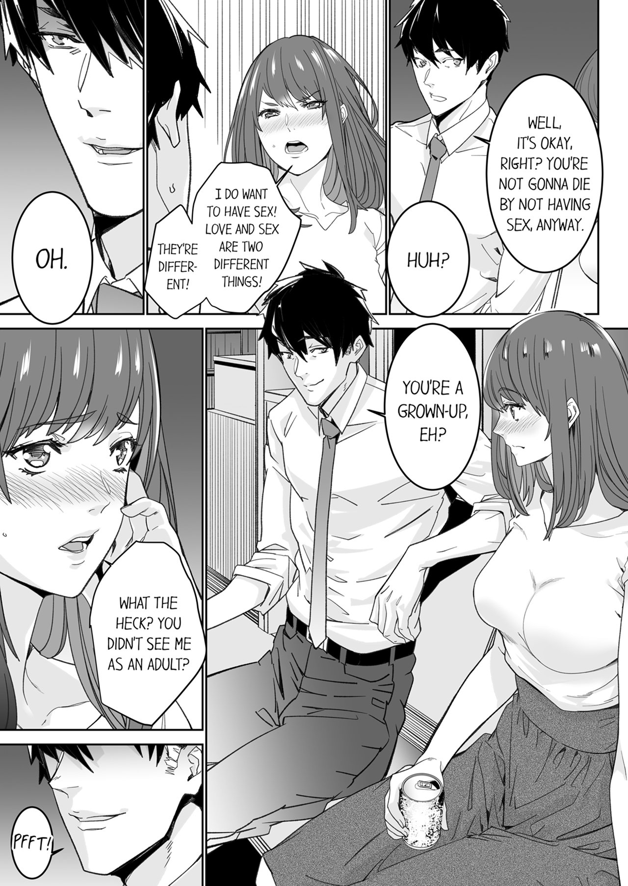 "Koitsu no SEX, Do-S Sugi...!" Shuuden Mae, Zetsurin Douki no Hageshime Piston 1 | Intense Sex with My Peerless Colleague Before the Last Train 1 page 9 full