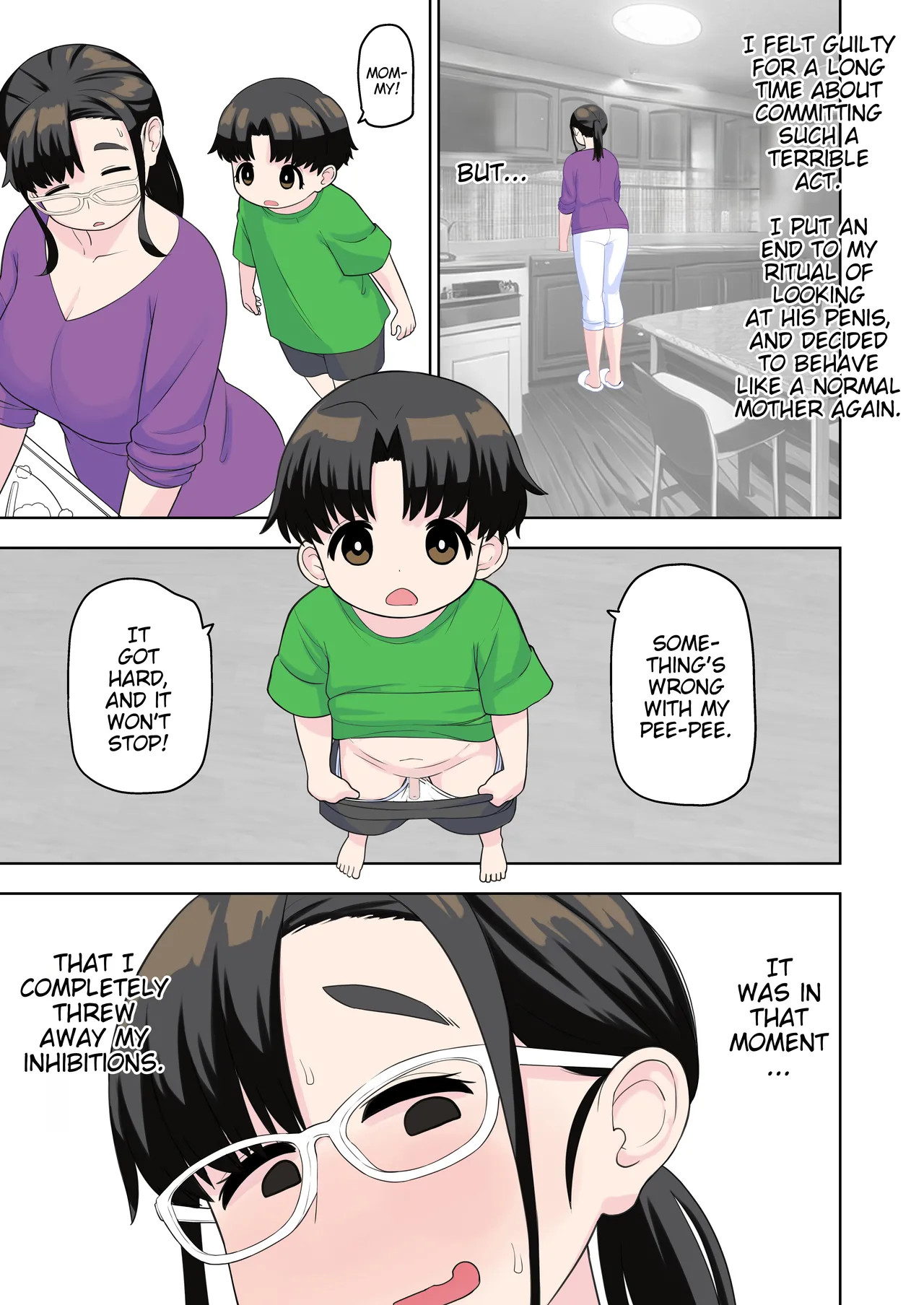OneShota Doujin Sakka Mama no Himitsu | This mother who works as a straight shota doujin artist has a secret page 6 full