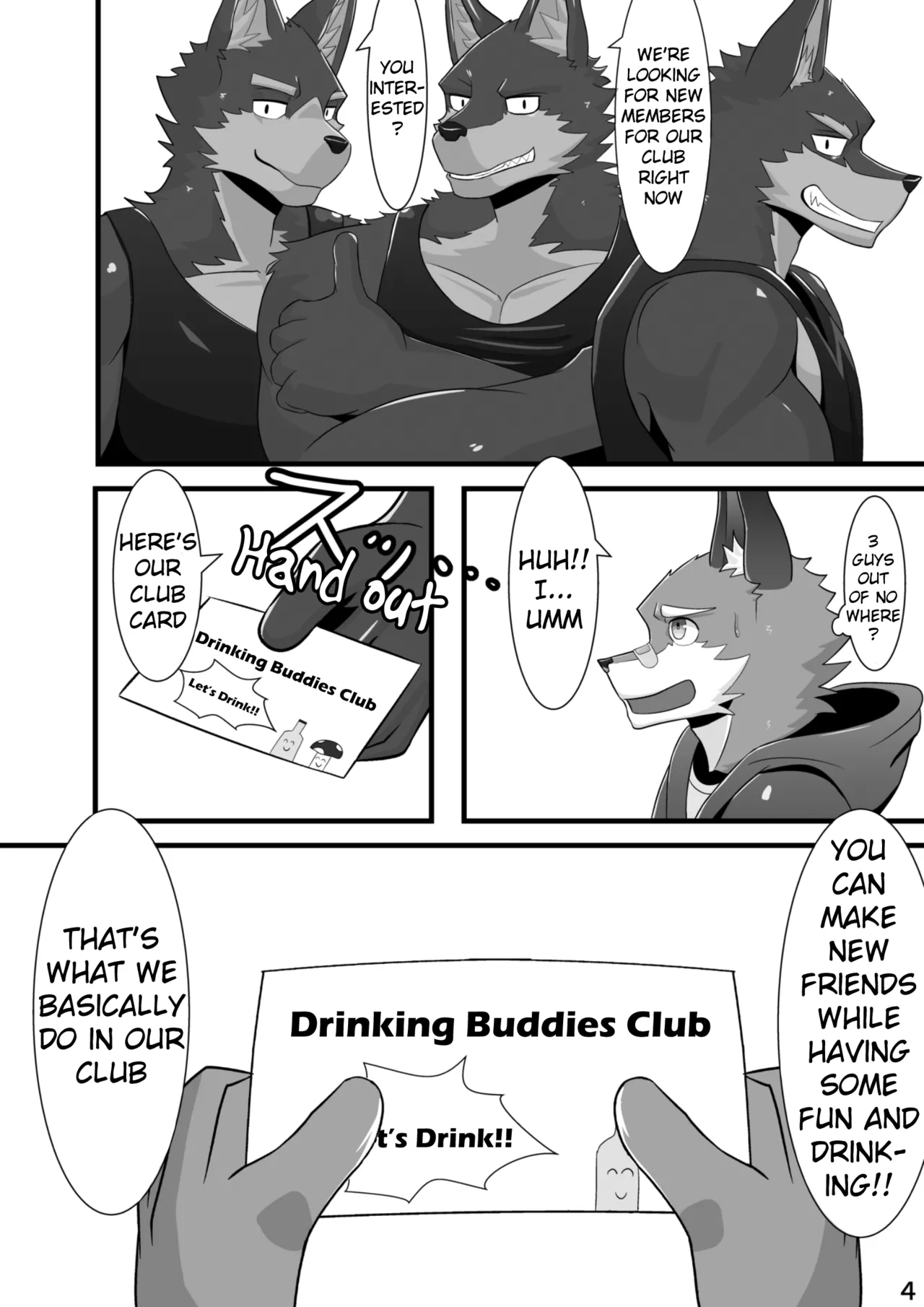 Male Furry Drinking Club page 5 full