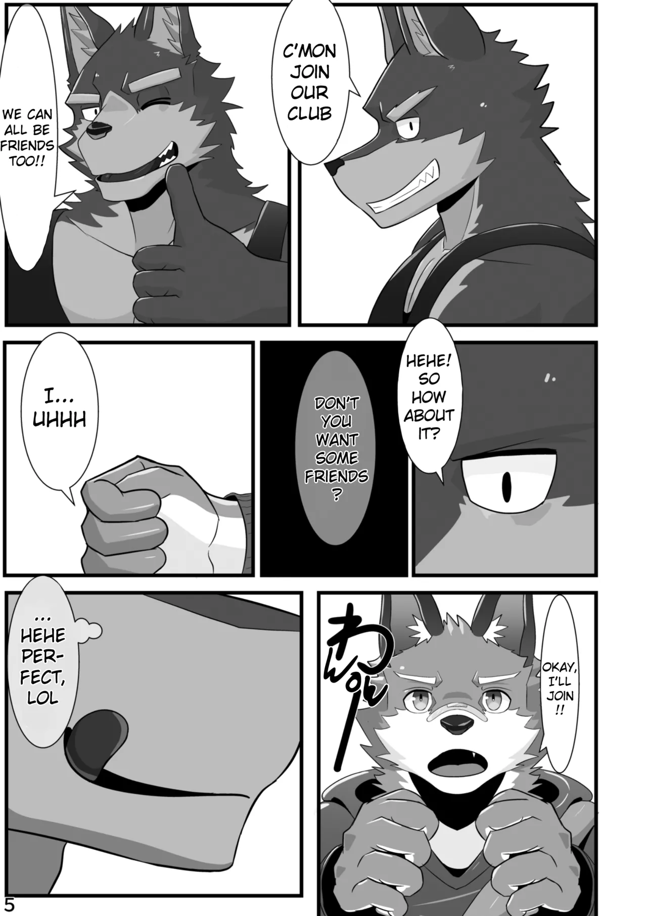 Male Furry Drinking Club page 6 full