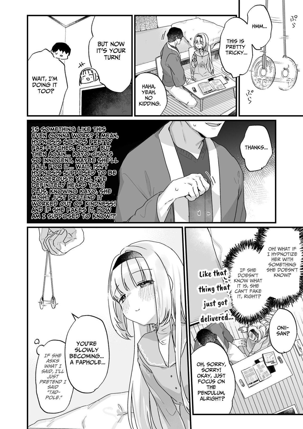 Saimin ni yotte "Senjitsu tasukete itadaita Onaho desu" to Omoikonderu Tonari no Ie no Kayo-chan | Your Neighbor Kayo Believes "I Am The Faphole You Saved The Other Day." page 5 full