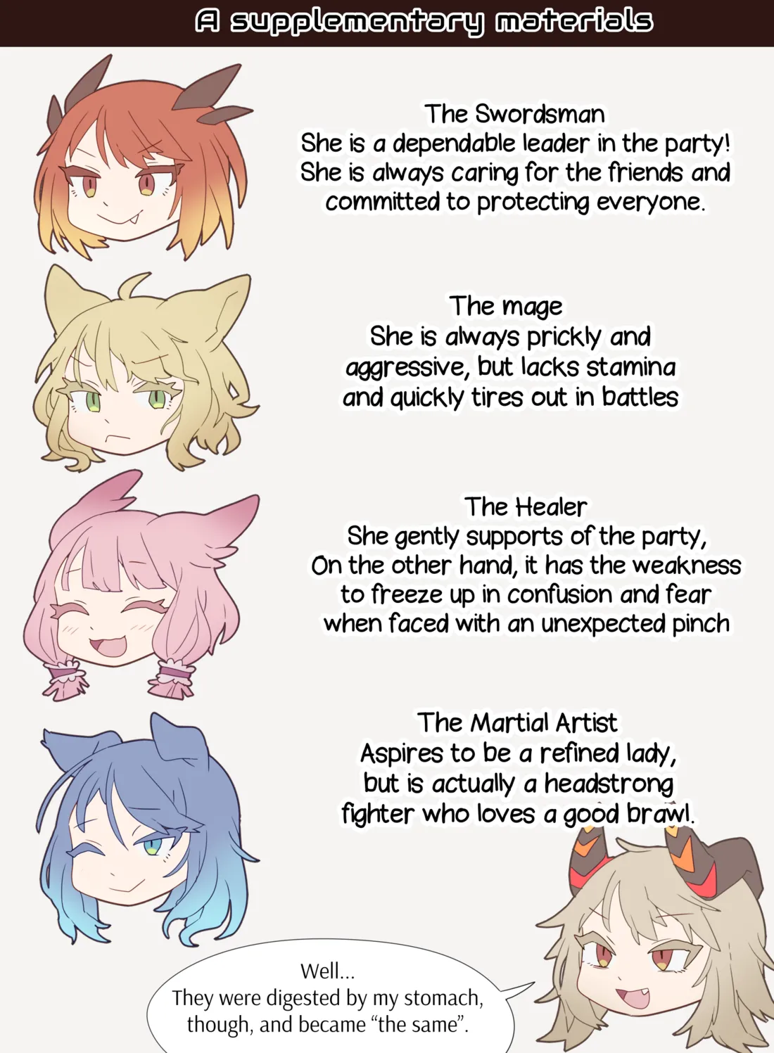 The dragon girl swallows all the adventurers whole in a swollen belly samesize vore comic page 8 full