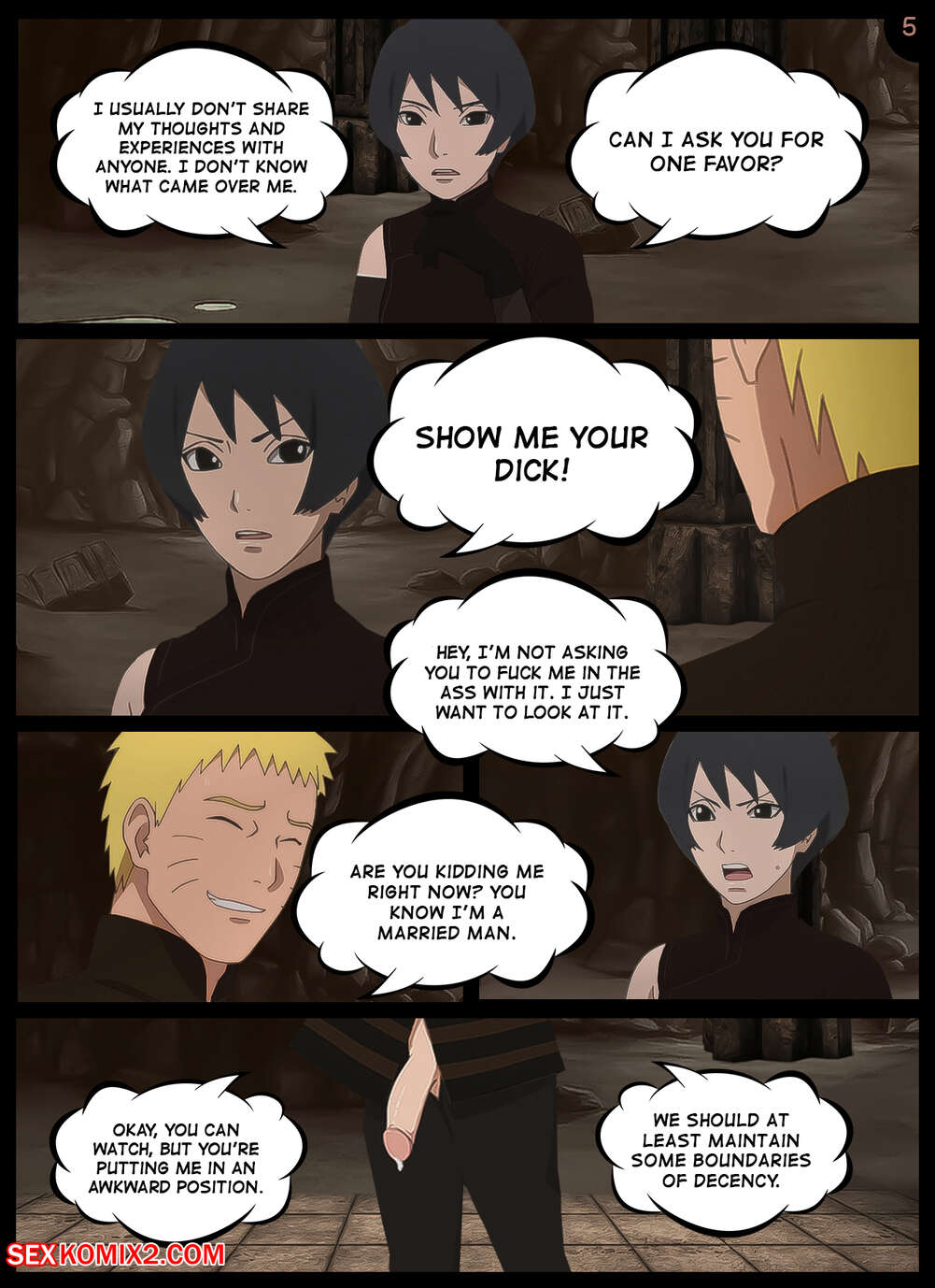 Naruto. An obscene offer. KristoLin for sexkomix2.com page 6 full