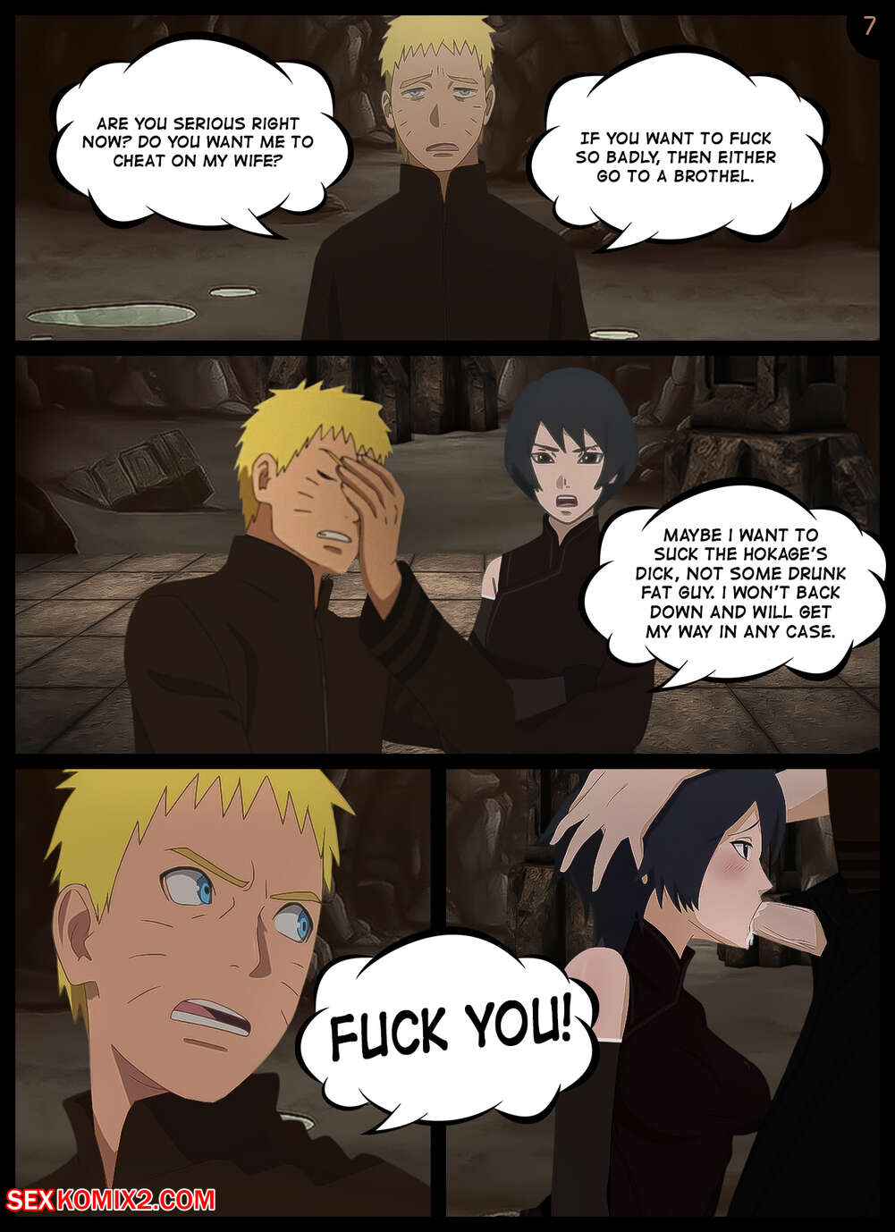 Naruto. An obscene offer. KristoLin for sexkomix2.com page 8 full