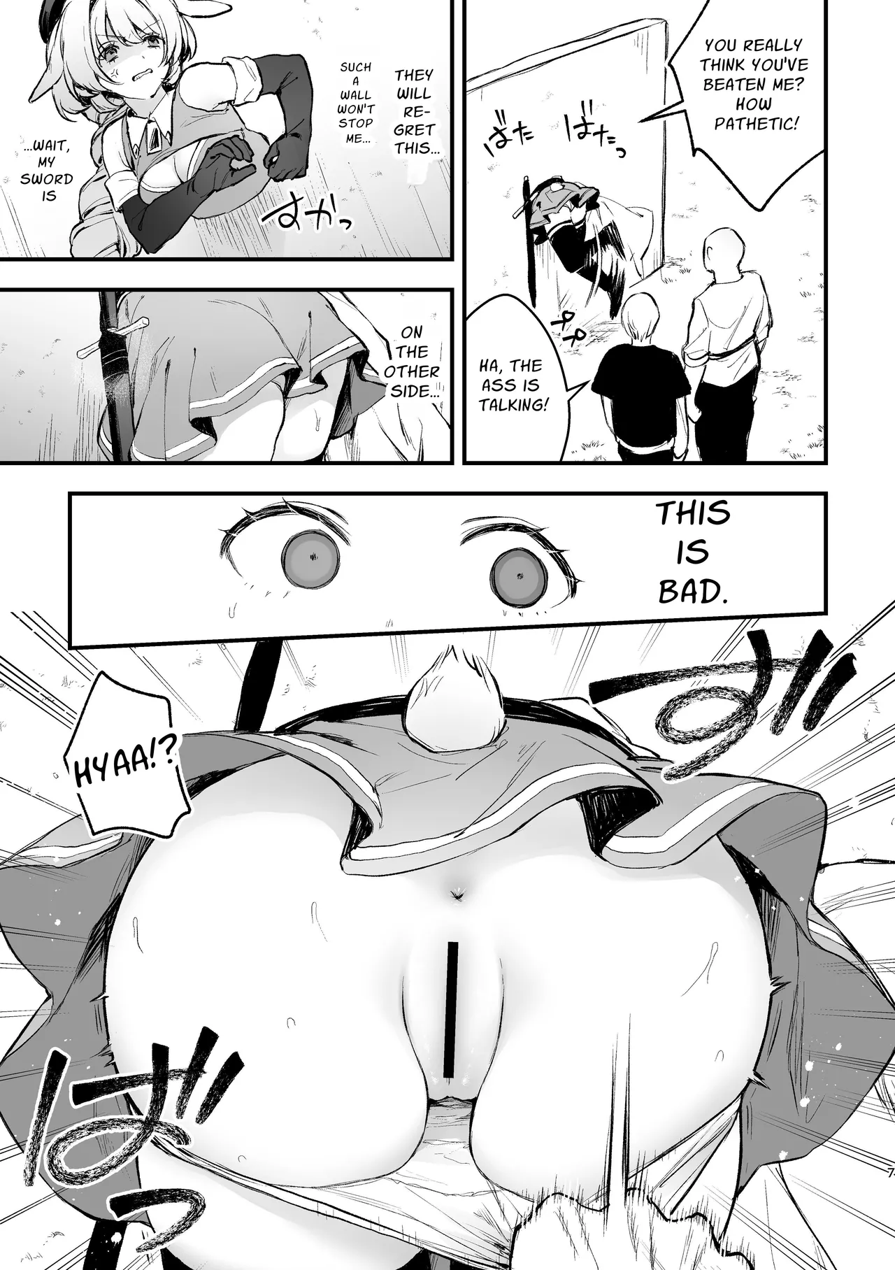 Kabeshiri Usagi Boukensha, Kusuri de Kyousei Hatsujou!? | KABESHIRI ~ass in the wall gloryhole~ Bunny Adventurer's Drug Induced Estrus page 7 full