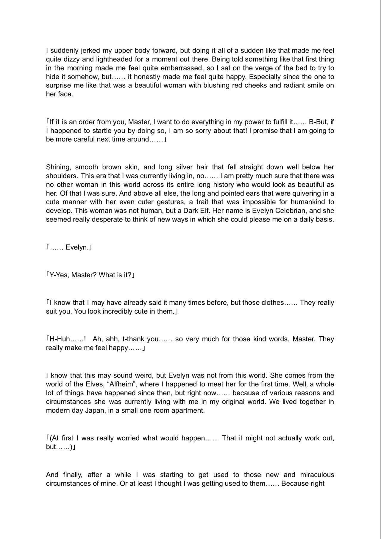 Welcome to the Forest of Lewd Elves ~Modern Life While Being Served by An Obedient, Busty Dark-Skinned Elf~ Prologue page 3 full