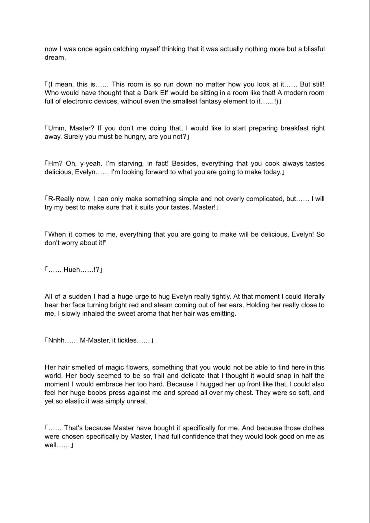 Welcome to the Forest of Lewd Elves ~Modern Life While Being Served by An Obedient, Busty Dark-Skinned Elf~ Prologue page 4 full