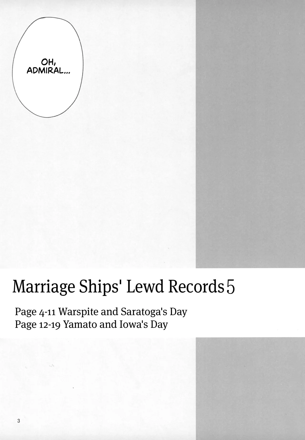 Kekkon Kan Sukebe Roku 5 | Warship Marriage Lewd Records 5 page 3 full