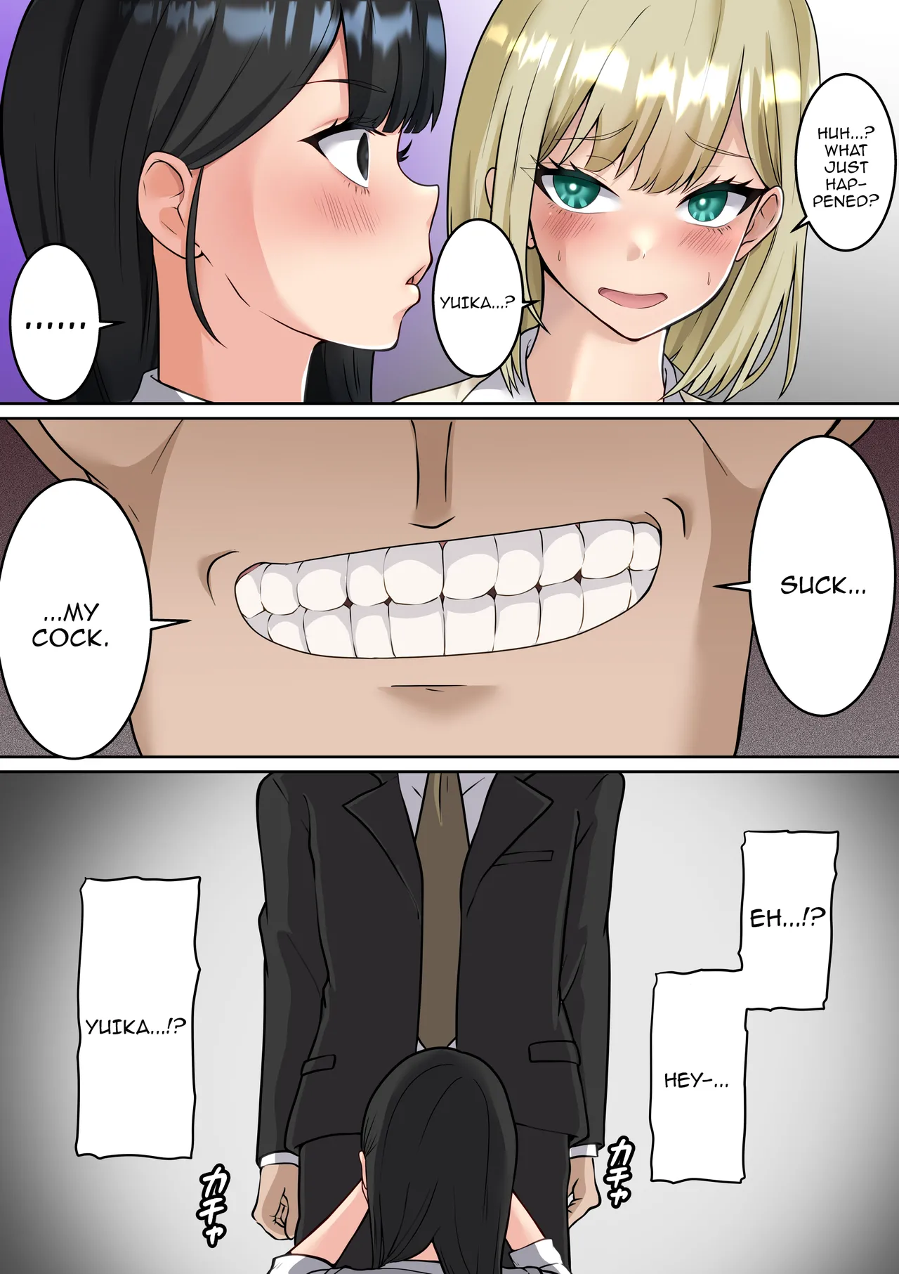 Isekai Kaeri no Chuunen Oyaji ga Gal JK-tachi ni Chikan Enzai o Fukkakerareta node Saimin Mahou de Shikaeshi suru Hanashi Zenpen /  Story About An Old Man That Just Returned From Another World Who Is Falsely Accused of Sexual Assault By A Couple Of Schoolgirls So He Takes Revenge On Them Using Hypnosis Magic page 7 full