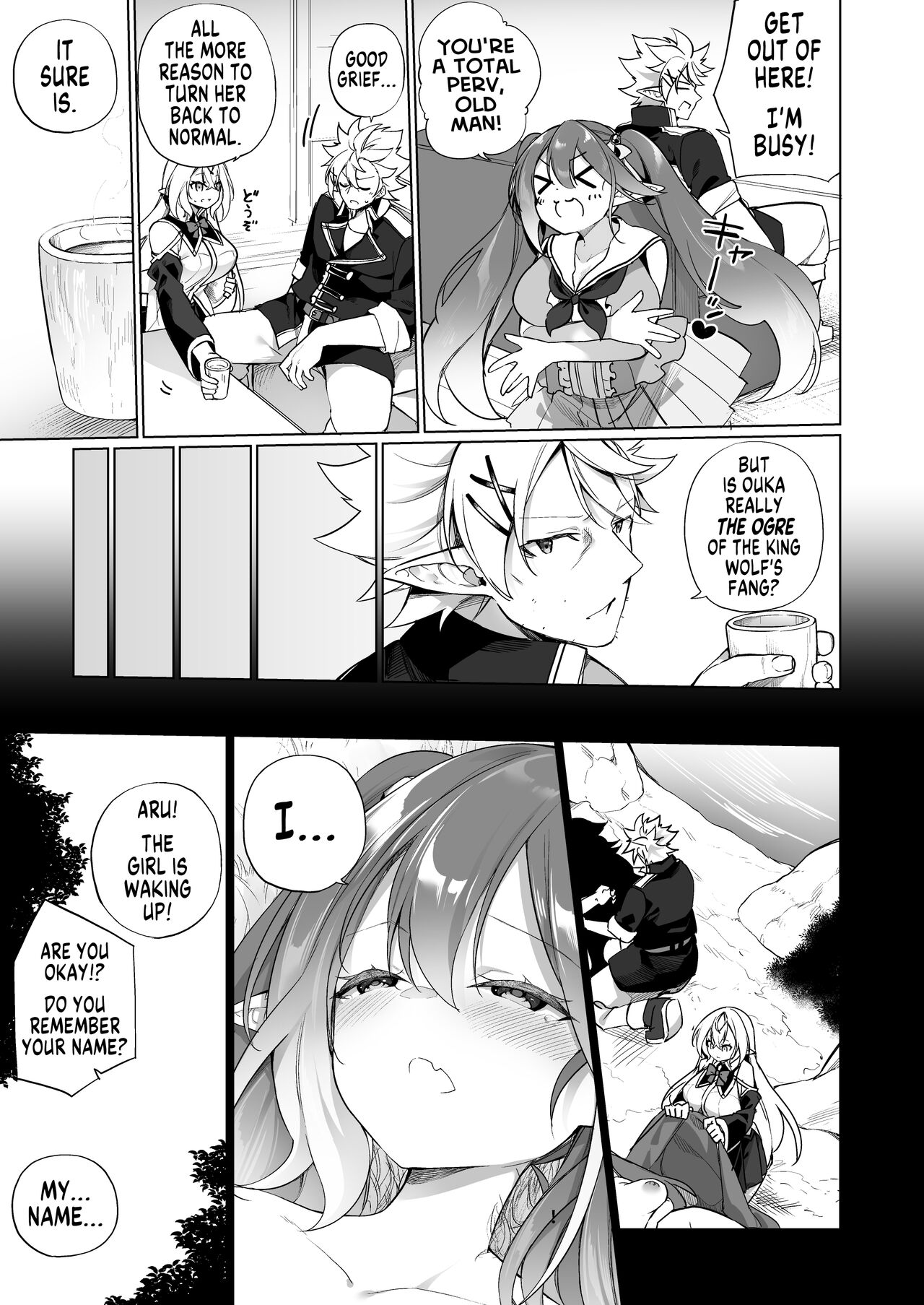 Mesugaki Elf ni Natta Don 2 Elf-ka no Kusuri part 3 | A Bandit Chief Who Turned Into a Bratty Elf Girl 2 Elvification Drug part 3 page 5 full
