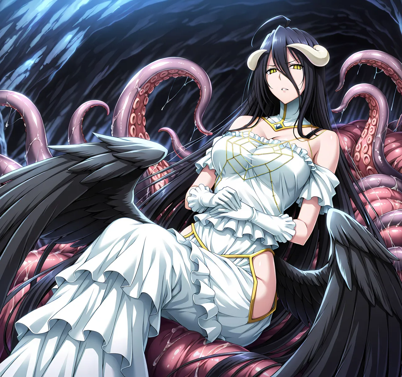 アルベド洗脳丸呑み・完堕ち搾精 page 3 full