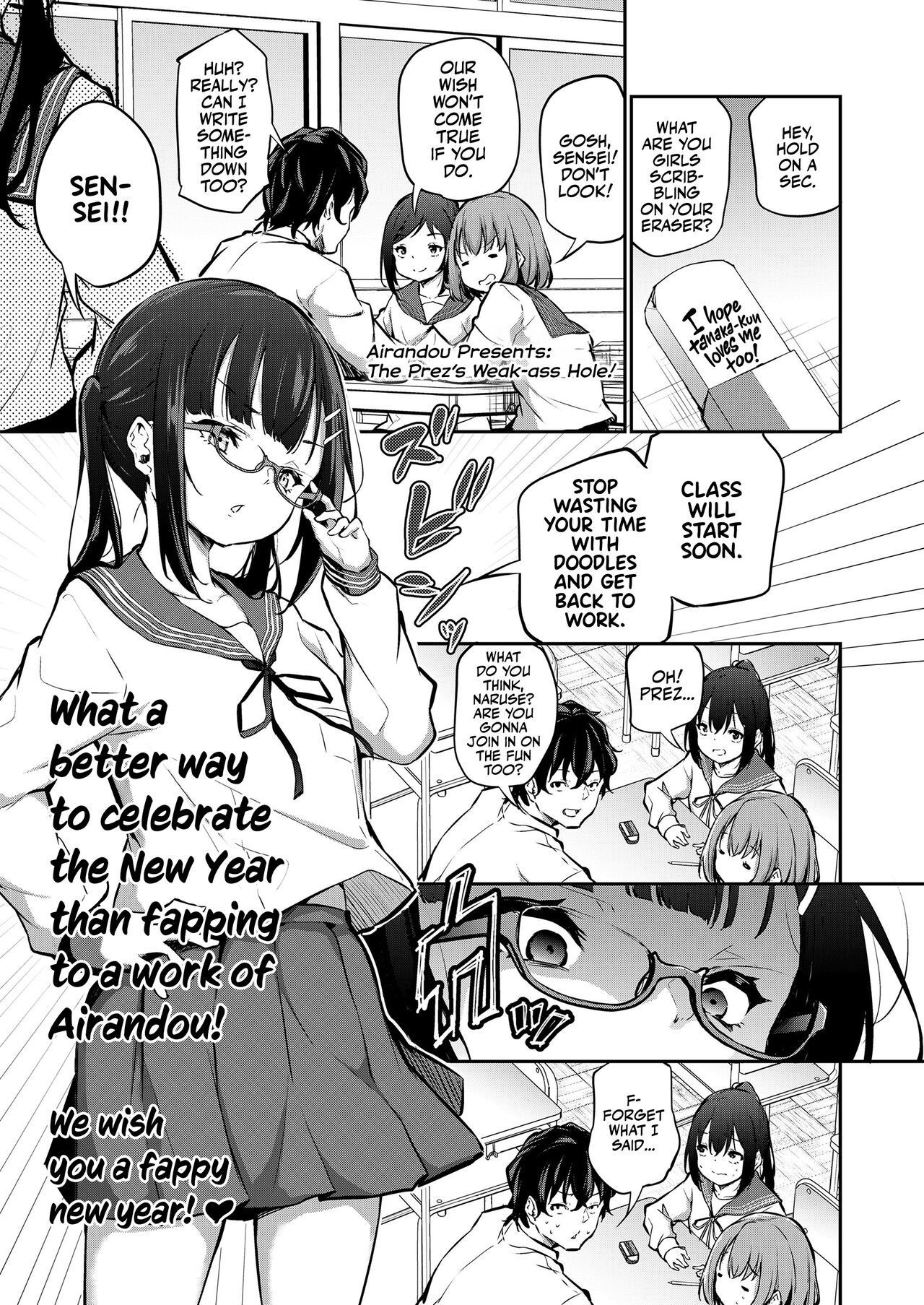 Iinchou wa Oshiri ga Yowai | The Prez's Weak-ass Hole! page 1 full