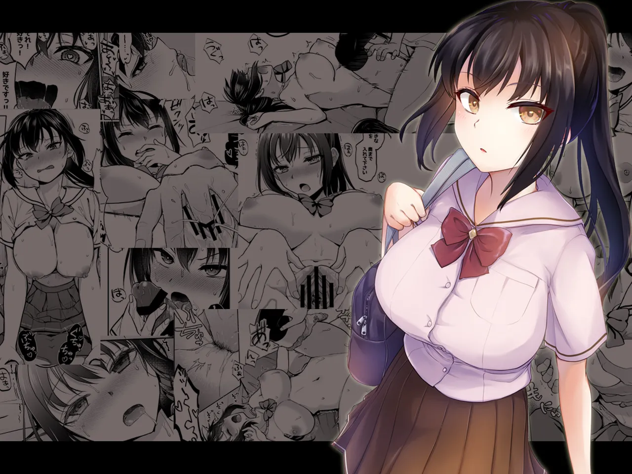 Seifuku Joshi wa Kyoushi ni Dakareru -Yuutousei Amatsuka Hatsune no Baai- page 2 full