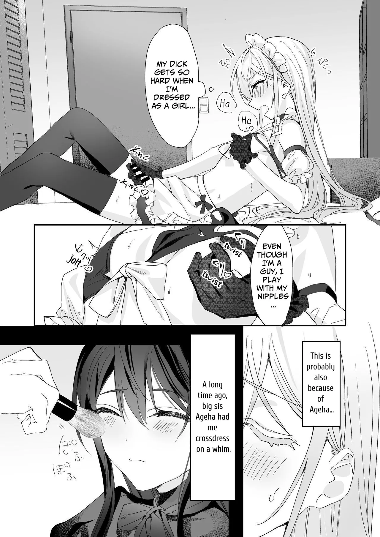 Josou Shounen to Ama Seme Oneesan | Crossdressing Guy and Sweetly Aggressive Woman page 6 full