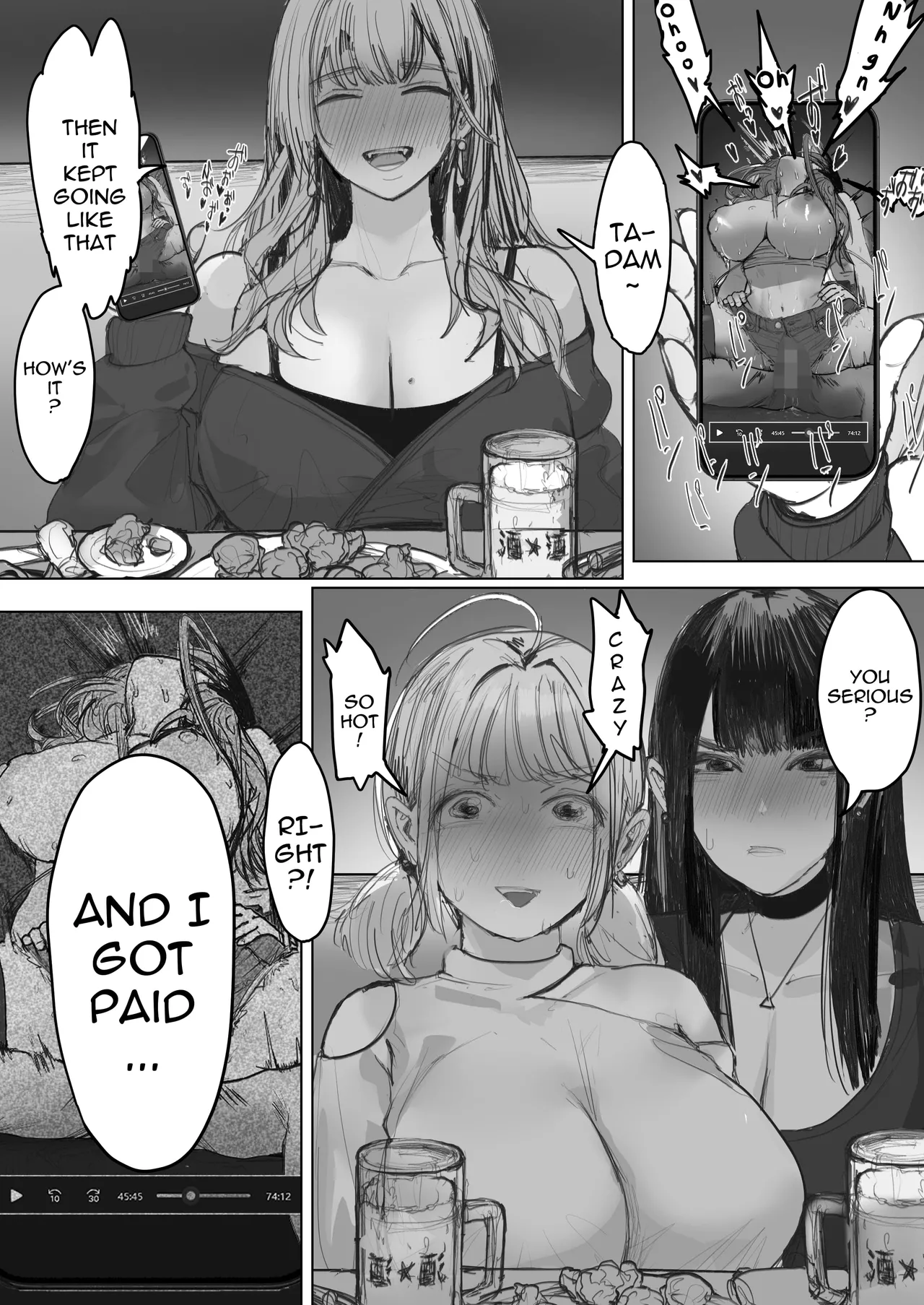 Shakkin Gal 3-nin ga Doujin AV Satsuei shita Kekka | 3 Debt-Ridden Gyaru Shoot Home-Made Porn page 6 full