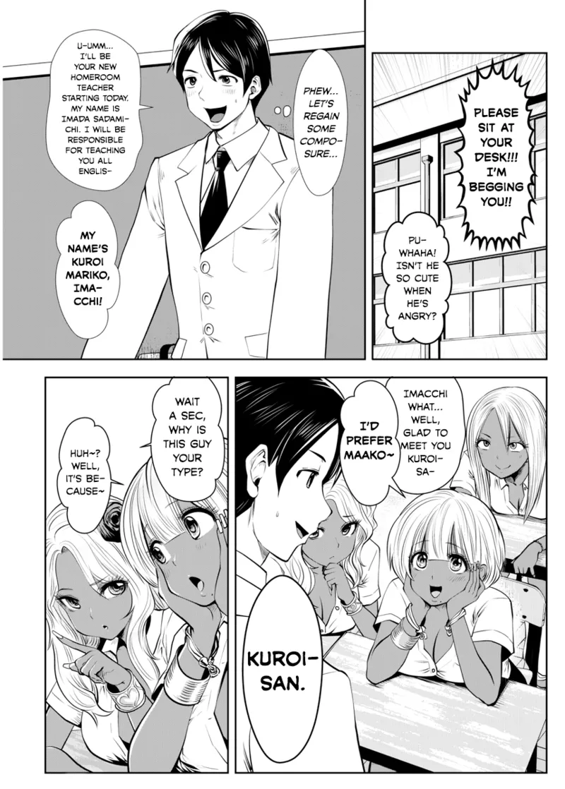 Black Gakkou ni Tsutomete Shimatta Sensei - Transferred to the Gyaru Academy vol 1 page 8 full