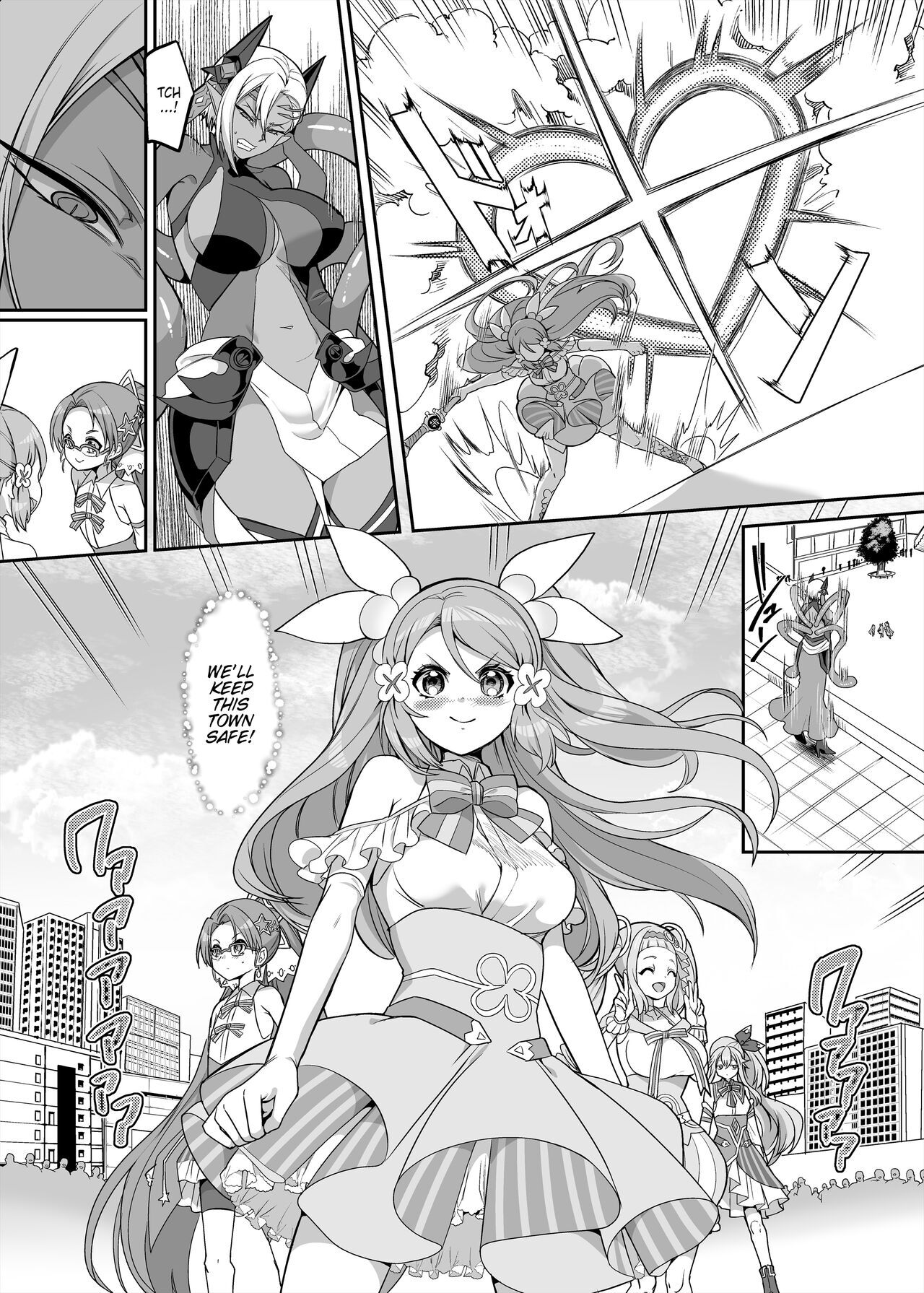 Henshin Heroine Team no Zunouha de Majime de Hinnyuu no Blue  The Smart, Diligent and Flat-Chested Blue from the Team of Morphing Heroines page 3 full