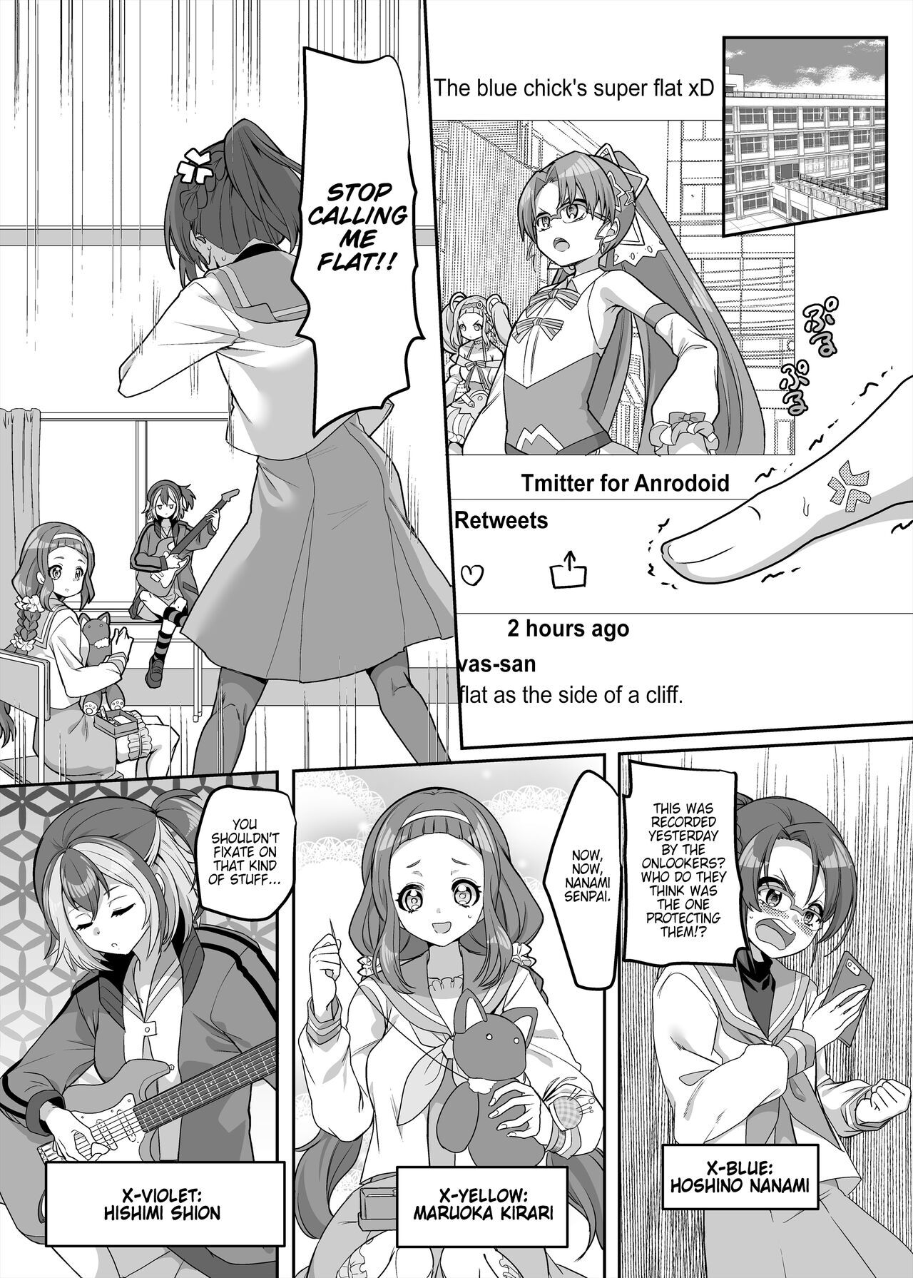 Henshin Heroine Team no Zunouha de Majime de Hinnyuu no Blue  The Smart, Diligent and Flat-Chested Blue from the Team of Morphing Heroines page 4 full