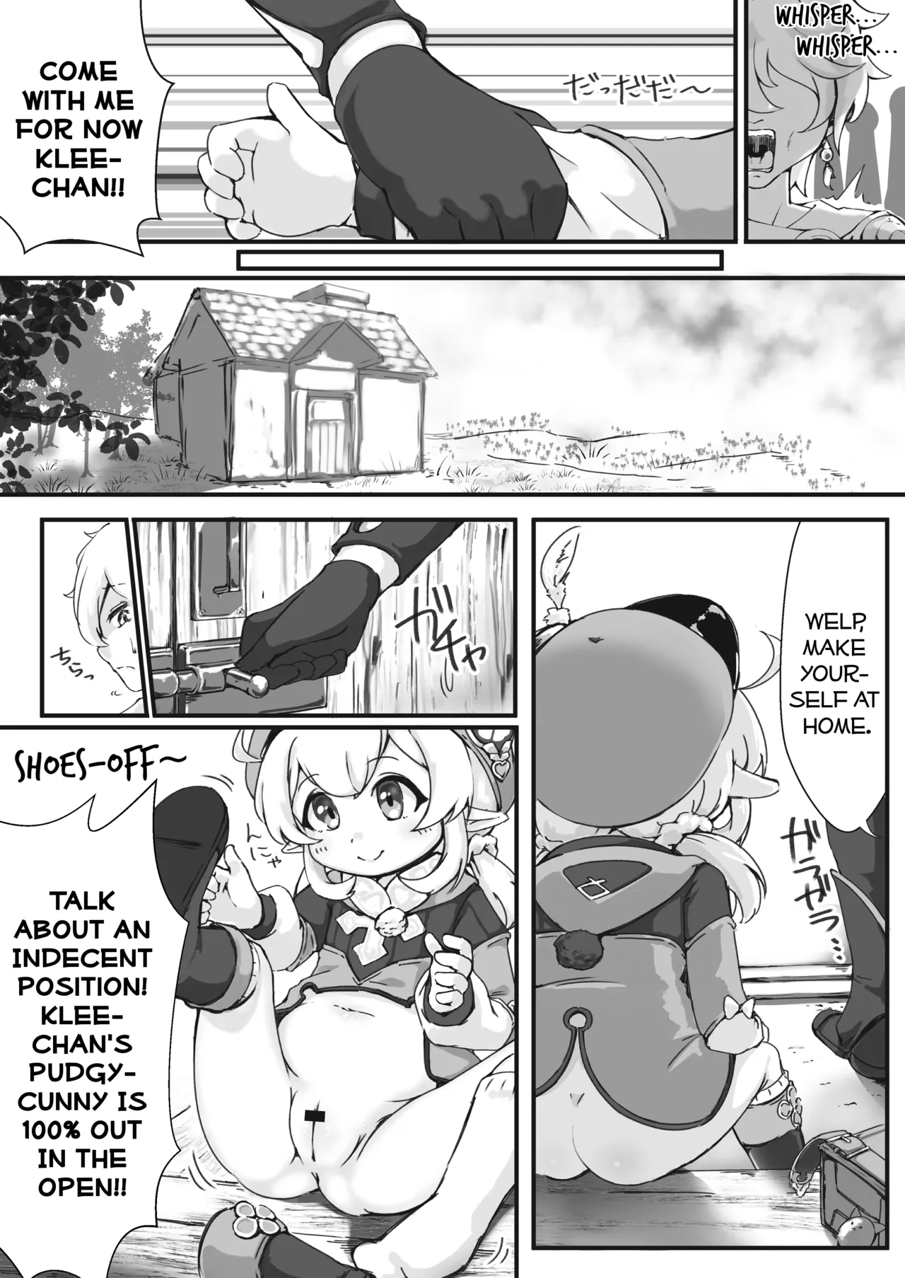 Ponpon Onaka ni Eichi o Dokkan! | The Pudgy Cunnies of Kaboom and Wisdom! page 5 full